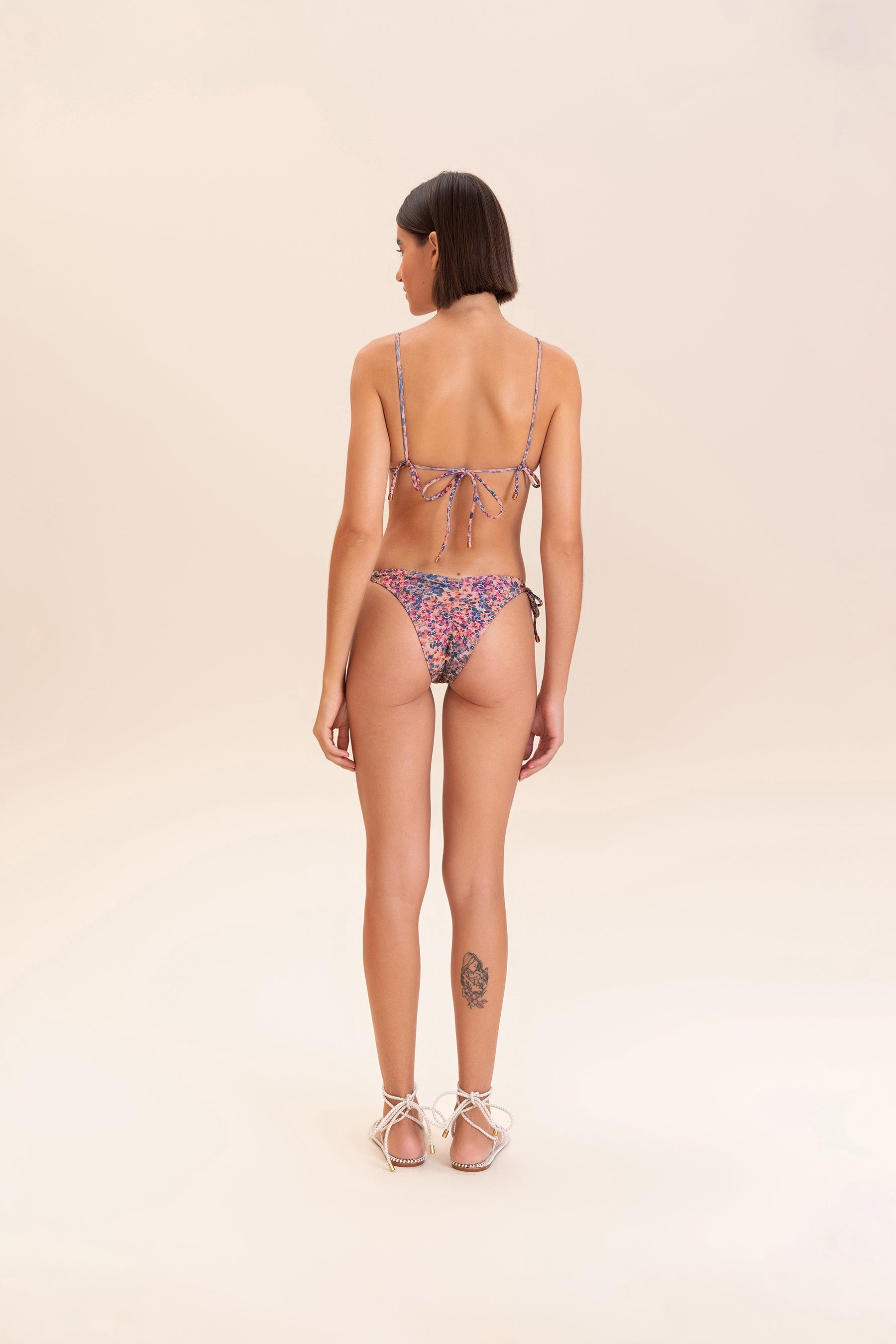 Primrose Tie Side Bikini Bottom - High Waisted Swimwear for Women, Adjustable Bikini Panties, Sexy Beachwear for Summer Vacation & Pool Party