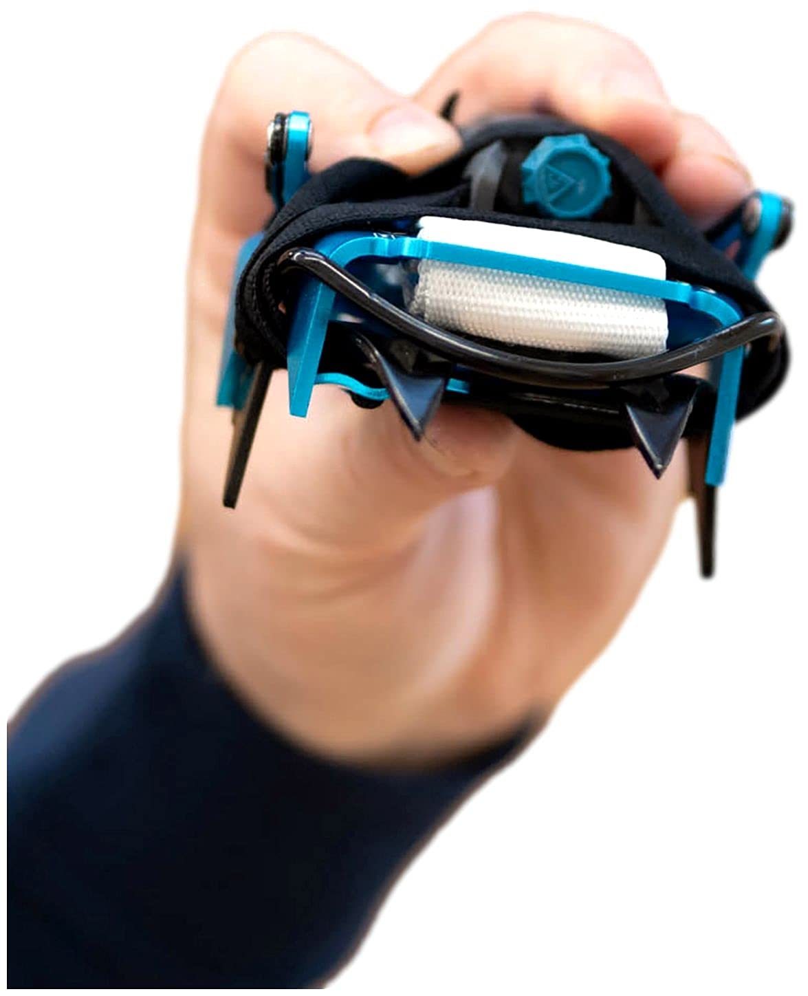 Blue Ice Harfang Crampons - Lightweight Aluminum Mountaineering Climbing Spikes for Ice & Snow - Perfect for Alpine Climbing, Glacier Trekking & Winter Hiking