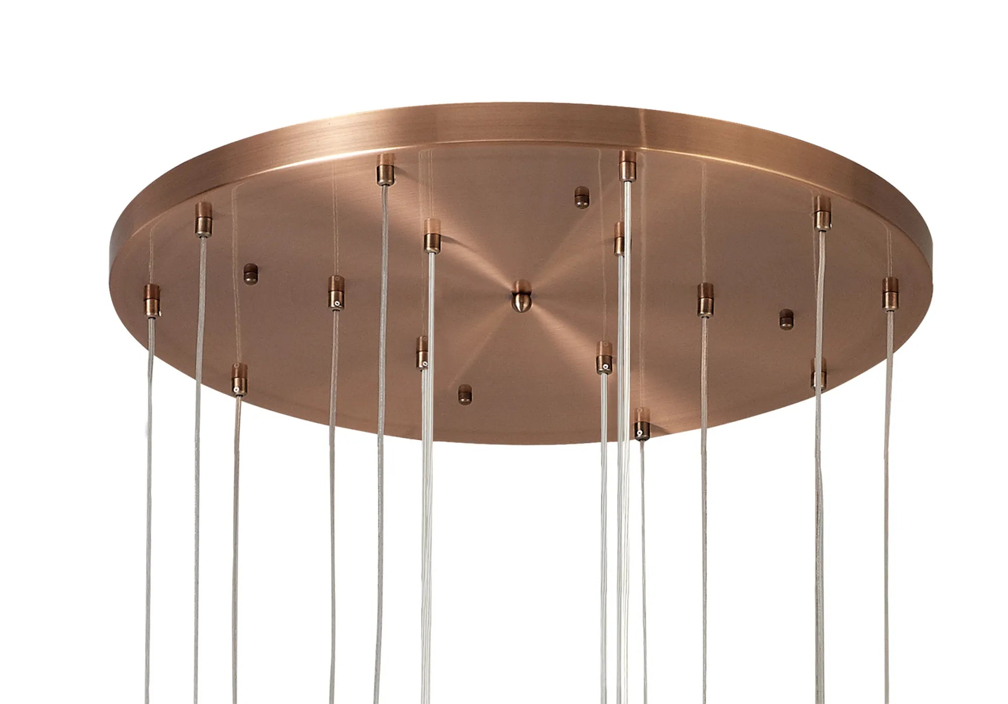 60cm Austin Glass Pendant Light with 16 G9 Bulbs - Modern Hanging Fixture for Kitchen Island, Dining Room, and Living Room Lighting