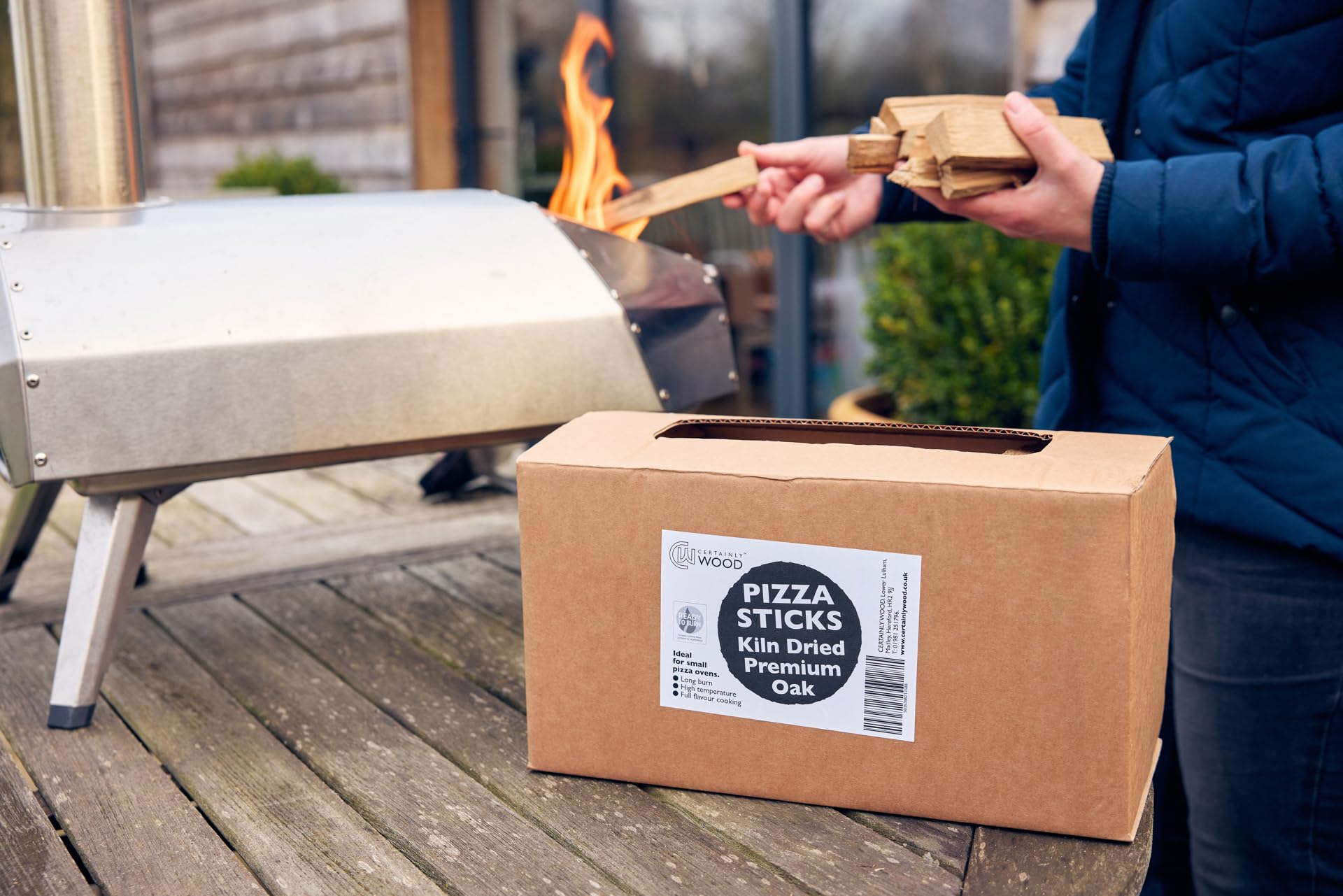 Premium Oak Pizza Sticks – Kiln-Dried Hardwood Kindling for Small & Mini Pizza Ovens – Fast Lighting, Long Burning, High Heat – Sustainably Sourced & Ready to Use – Perfect for Outdoor Pizza Parties, Campfires, and Wood-Fired Cooking