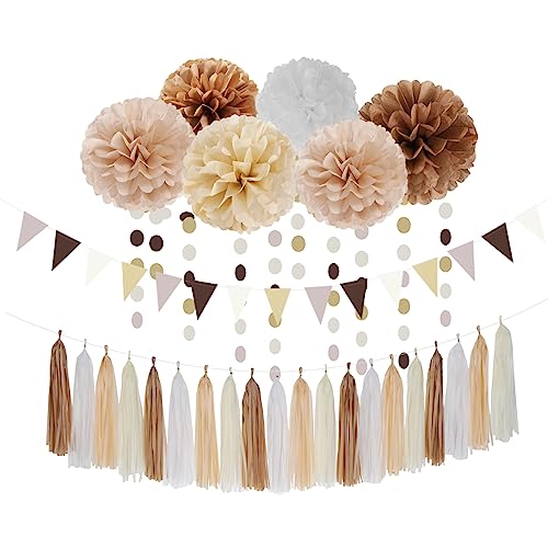 Brown White Champagne