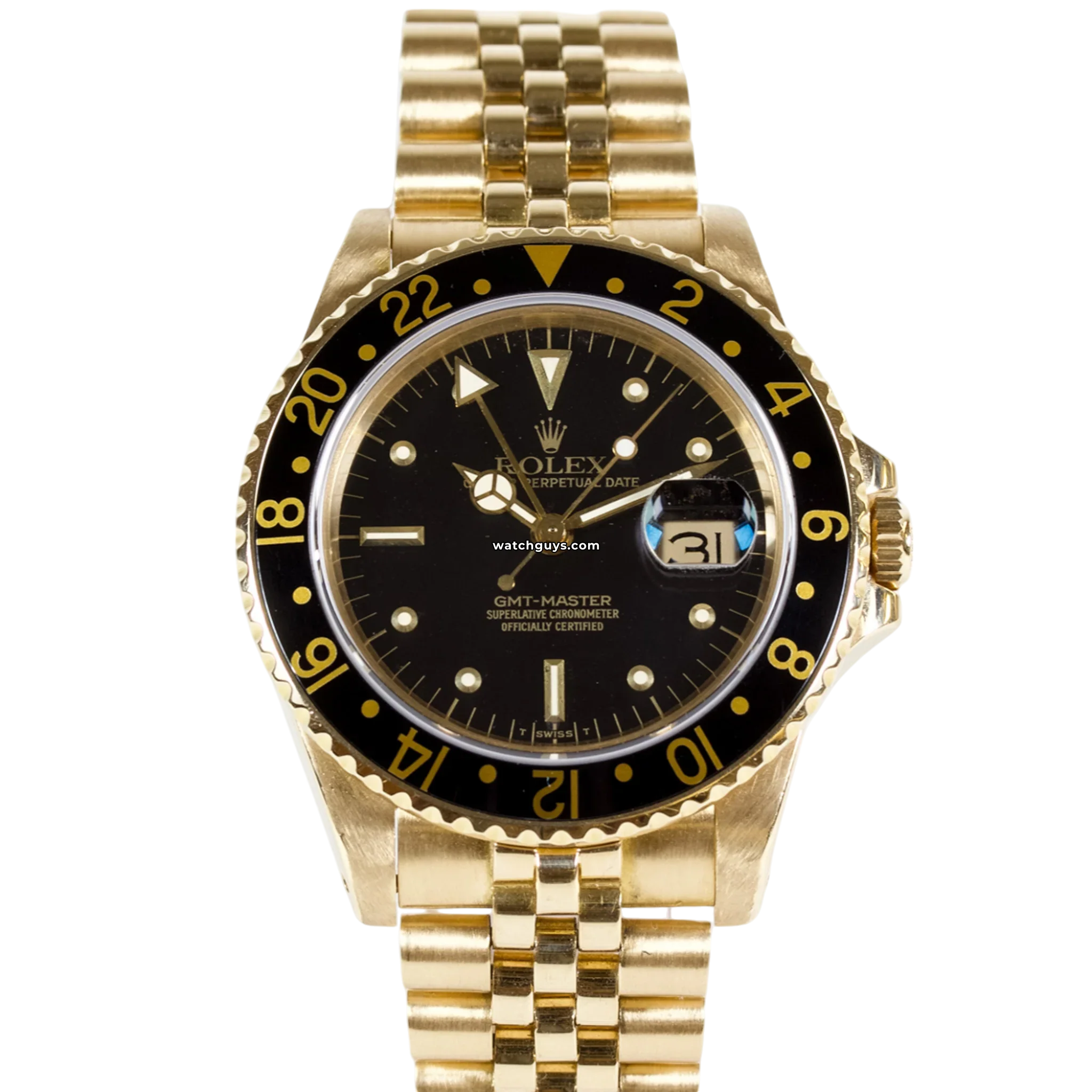 Rolex GMT-Master II 16758 Men's Luxury Watch - Black Dial, Stainless Steel - Perfect for Travel, Business & Formal Occasions
