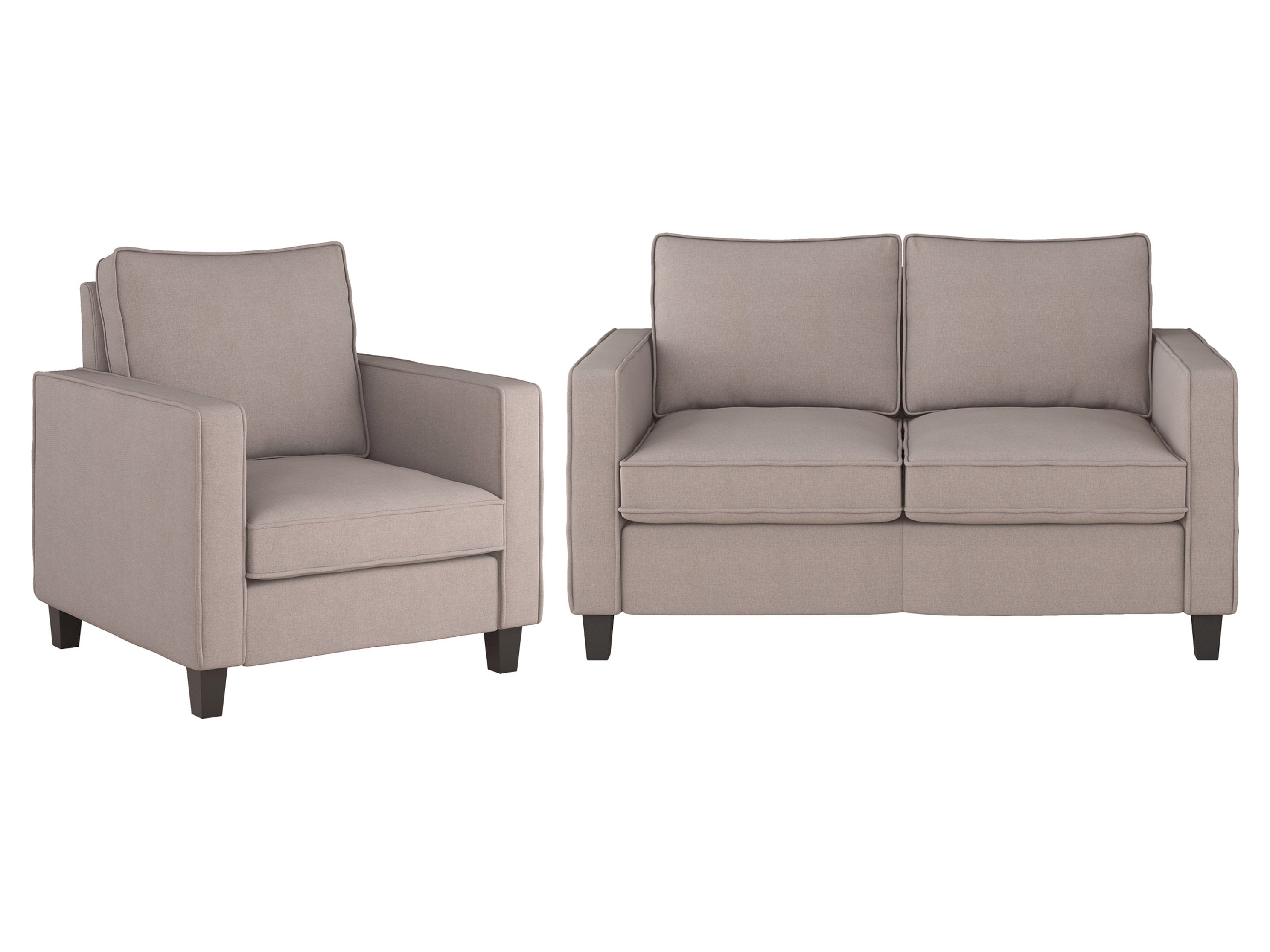 2-Piece Loveseat and Chair Set for Living Room - Comfortable 2-Seater Sofa & Accent Chair, Perfect for Small Spaces, Apartments, and Cozy Home Decor