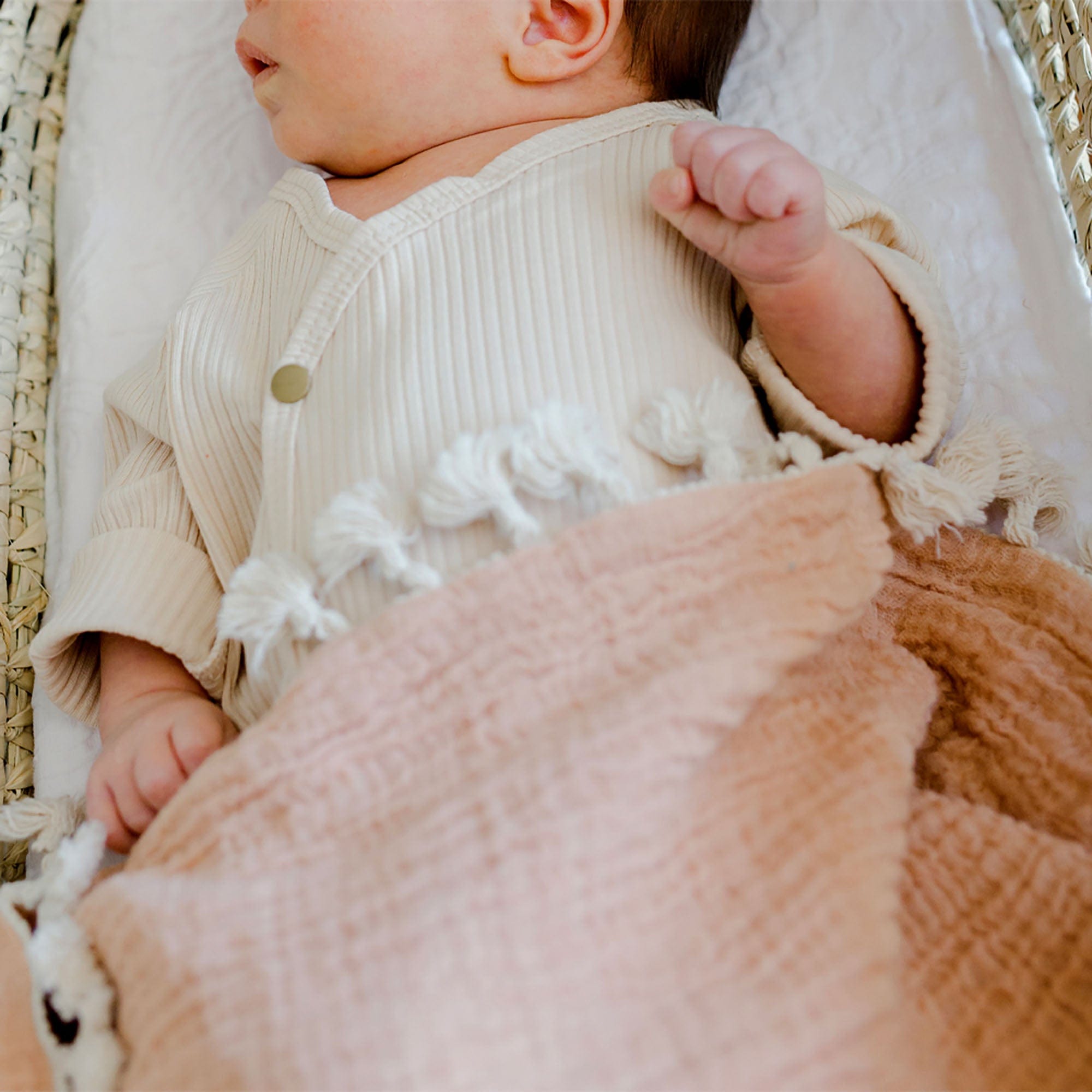 6-Layer Muslin Baby Blanket by Crane - Soft, Breathable & Lightweight for Swaddling, Nursing & Stroller Use