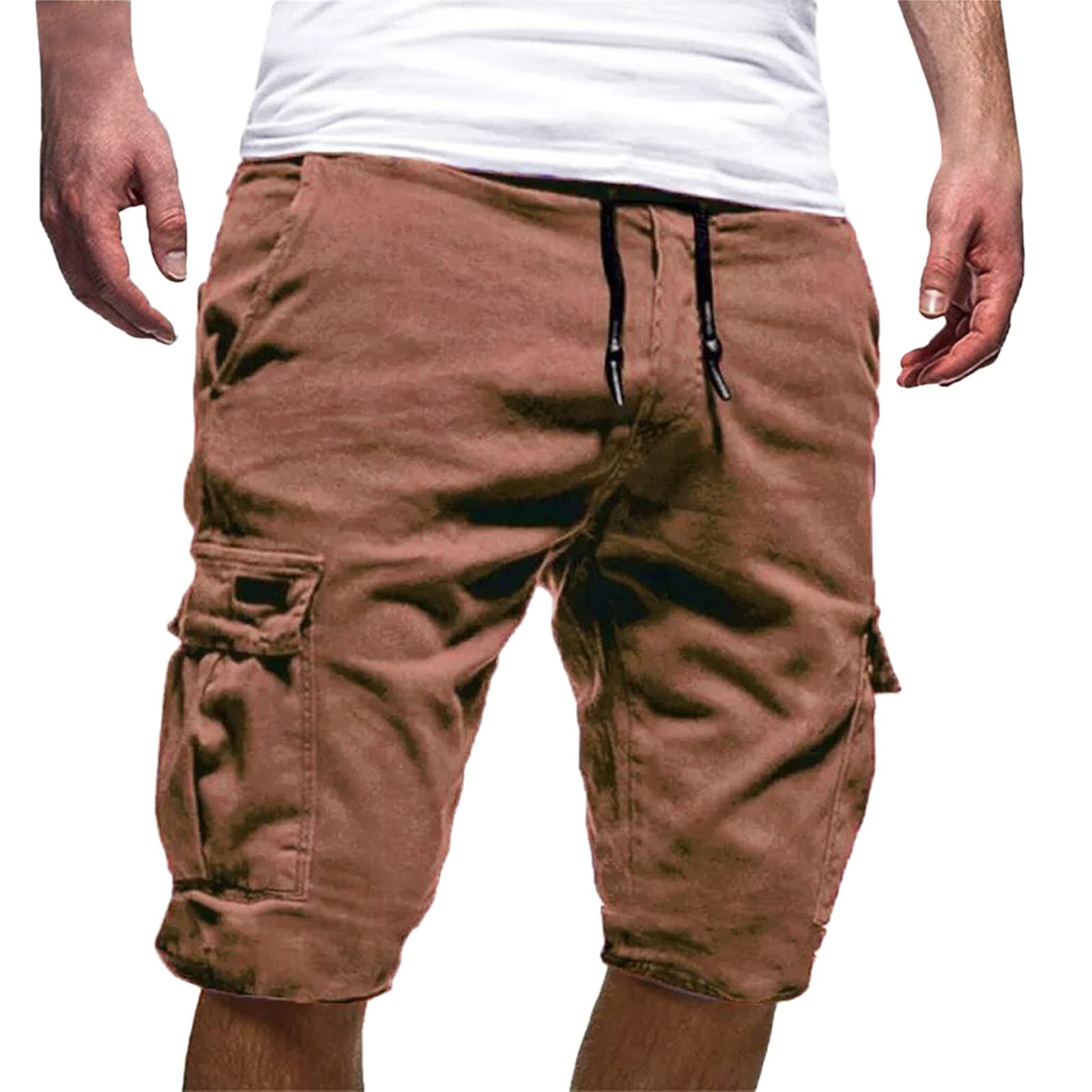 **Men's Quick Dry Casual Shorts - Lightweight Summer Beach Shorts with Drawstring & Pockets | Perfect for Swimming, Travel & Outdoor Activities**