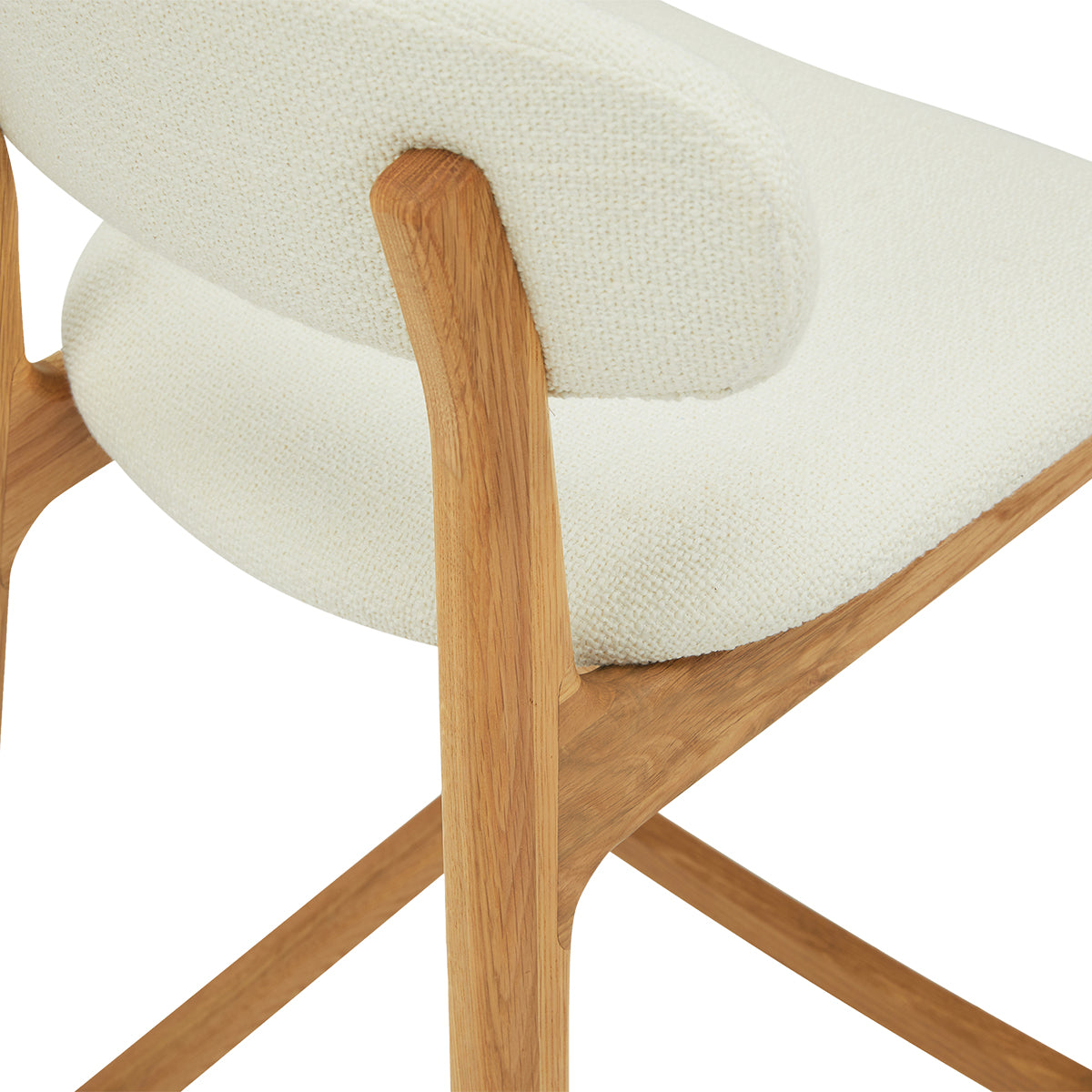 Premium Alaska Fabric Bar Stool - Comfortable & Stylish Counter Height Stool for Kitchen Island, Breakfast Nook, or Home Bar - Durable Upholstered Seat with Metal Base
