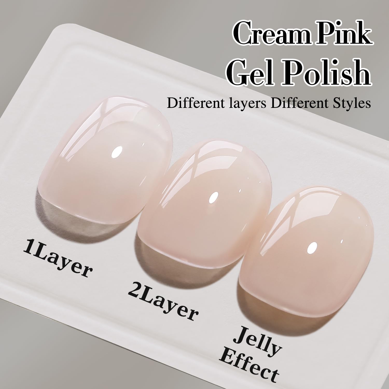 Double Rhythm 0.50 OZ Gel Nail Polish - 15ML Soak Off UV/LED Pastel Colors (Beige Pink-B-A1511) for Salon Quality Manicures at Home | Perfect for Women's Nail Art, DIY Designs & Special Occasions