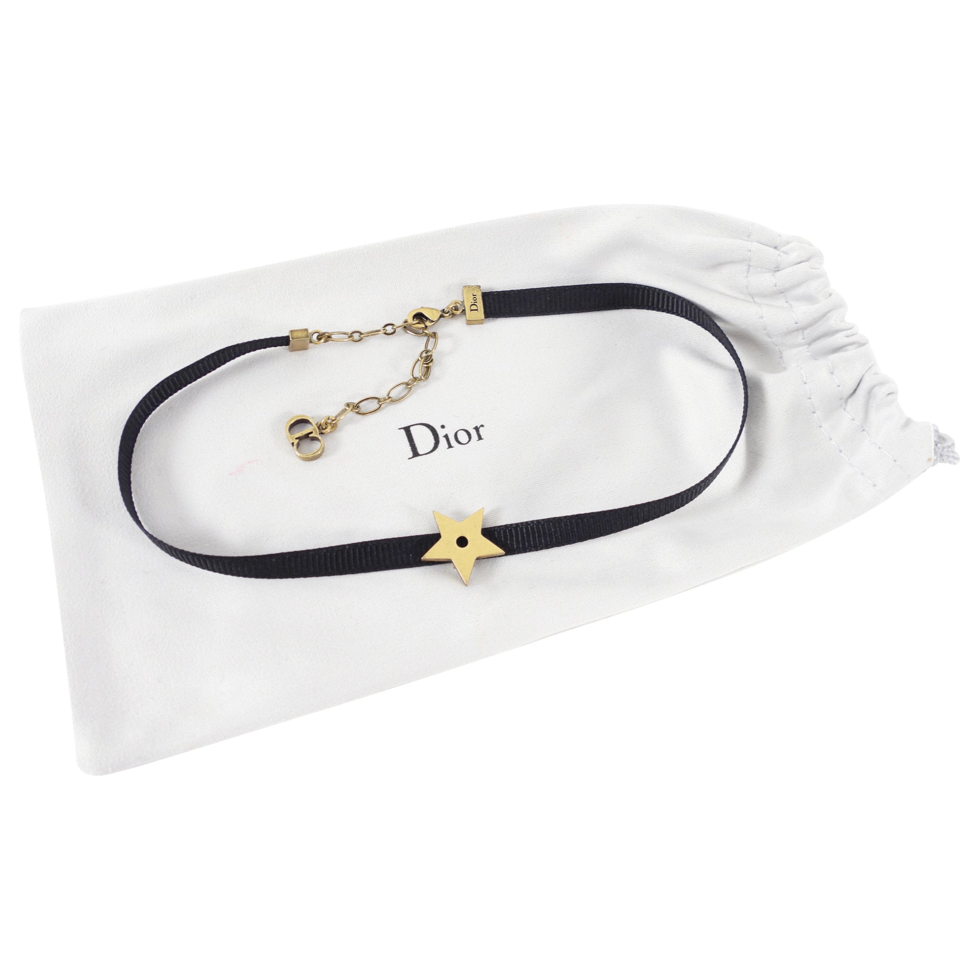 Dior Thin Black Ribbon Star Choker Necklace for Women - Elegant Gothic Jewelry for Evening Parties, Date Nights & Special Occasions