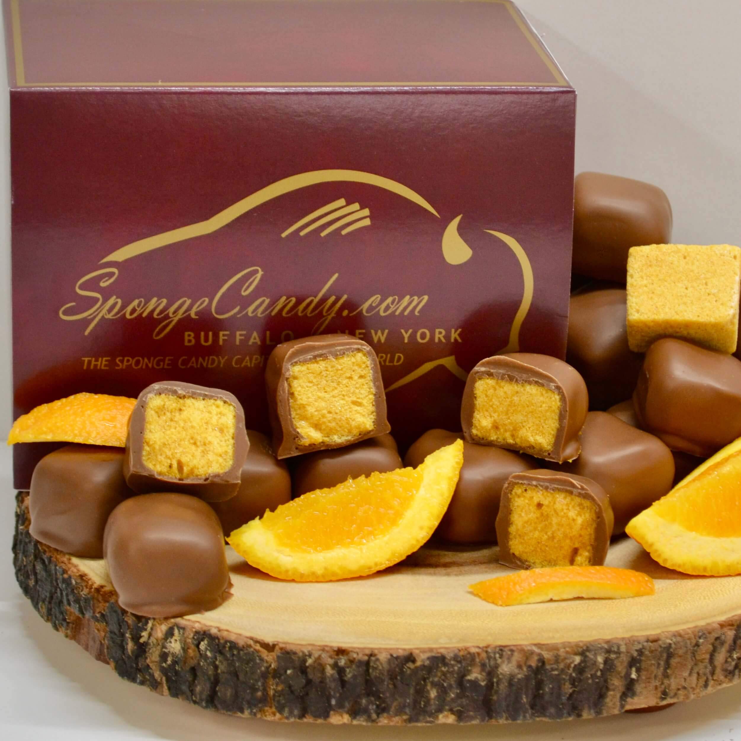 Orange Chocolate Sponge Candy - Crunchy & Sweet Gourmet Treat - Perfect for Gifts, Parties & Dessert Lovers | Bulk Candy for Holidays, Birthdays & Special Occasions