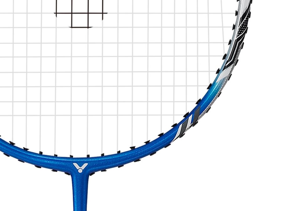 Victor Thruster K 3399F Professional Badminton Racket - Pre-Strung, Lightweight Carbon Fiber Shaft, High Performance for Advanced Players - Perfect for Tournaments, Training & Recreational Play [Blue]