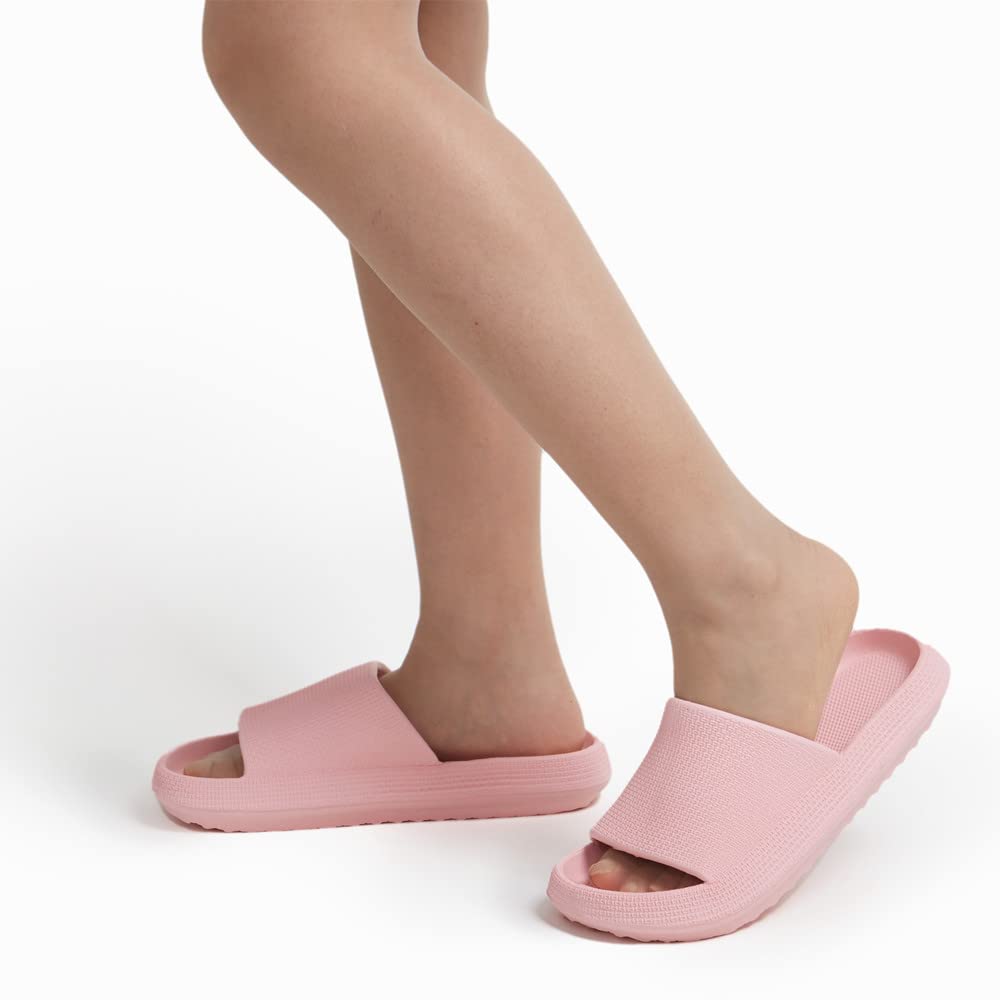 BING RUI CO Cloud Slides for Women and Men - Ultra Soft Pillow Slippers with Non-Slip Sole, Comfortable Bathroom & Shower Sandals, Thick Cushioned Footbed - Perfect for Spa, Poolside, and Indoor Relaxation