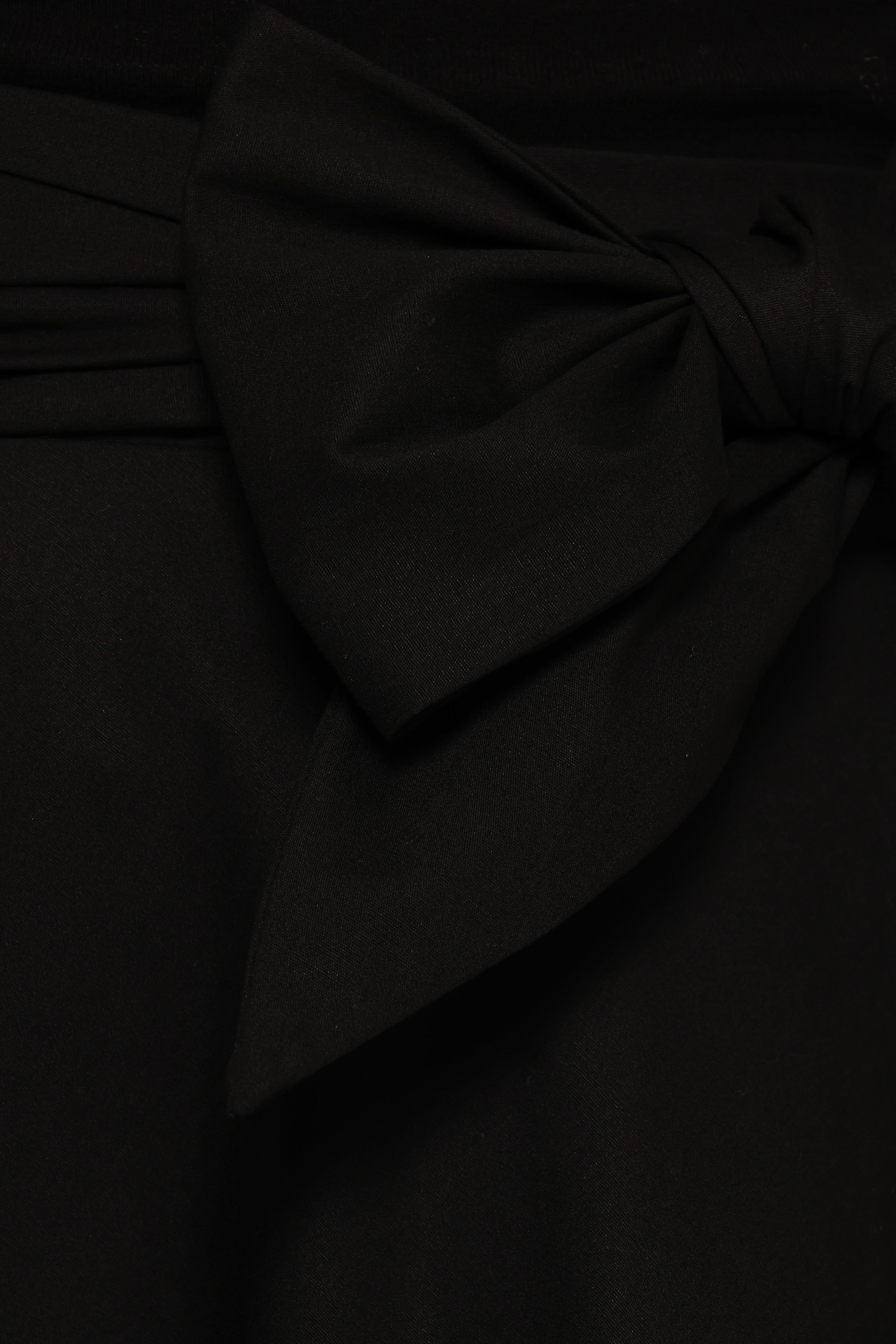 Alessandra Black Midi Skirt for Women - Elegant Knee-Length Flowy Skirt for Office, Party & Casual Wear