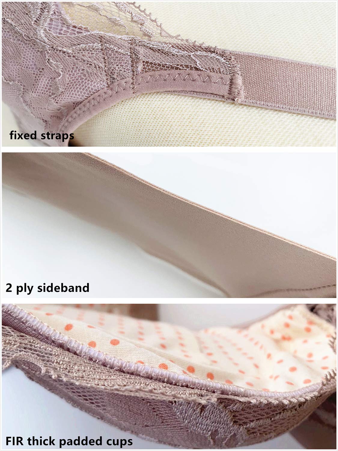 Super Push Up Underwire Bra for Women - Padded Lace Sexy Pushup Bra with Back Smoothing Design (Sizes A-C Cups) | Perfect for Date Nights, Special Occasions & Everyday Confidence Boost