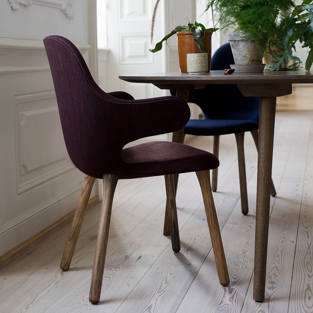 Hayon Catch Chair JH1 by &Tradition - Modern Lounge Chair for Living Room, Office, or Reading Nook - Scandinavian Design with Comfortable Seating