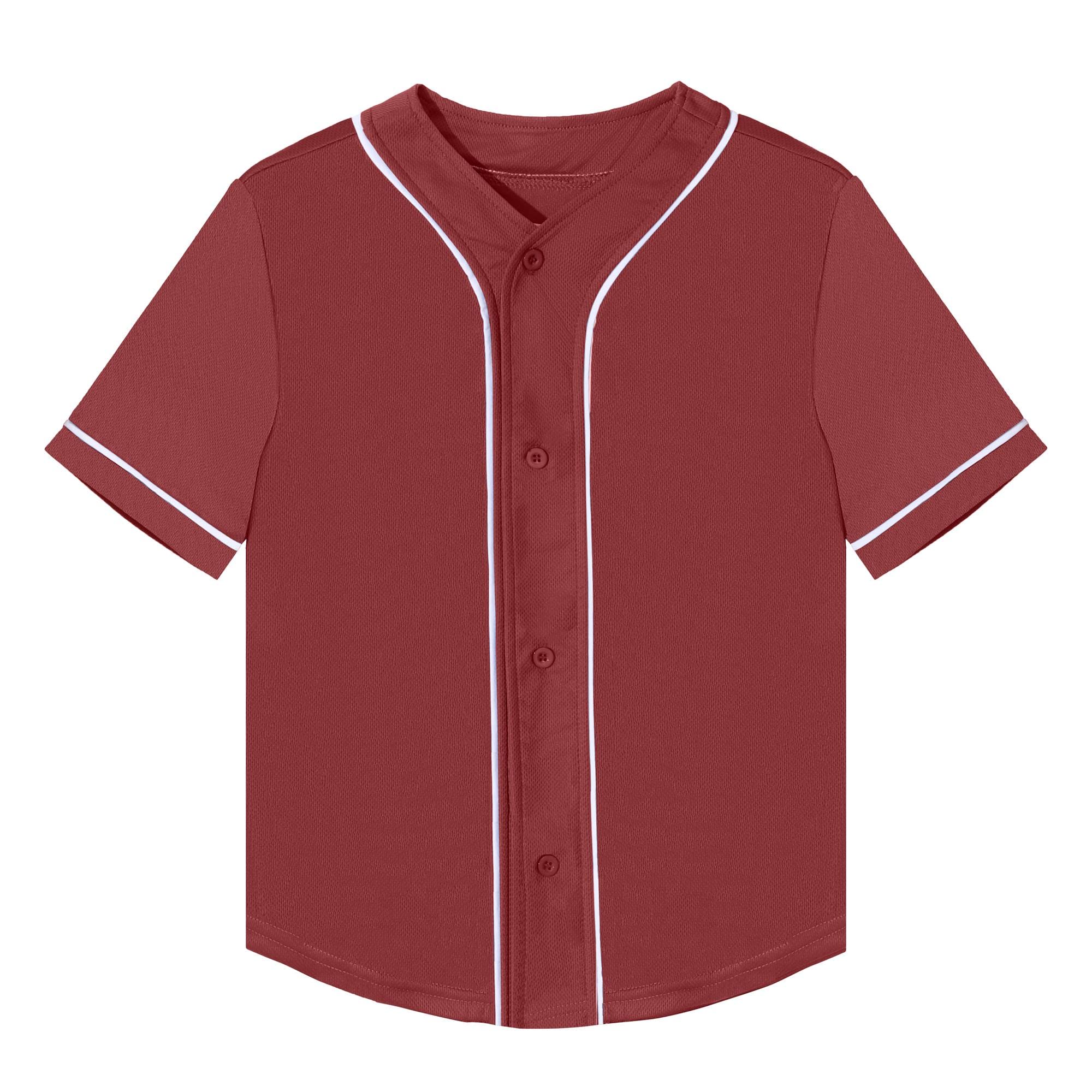 **Trendy Kids Baseball Jersey Button-Up T-Shirt - Boys & Girls Hip Hop Short Sleeve Tee - Black & White Baseball Shirt for Sports, Casual Wear & Street Style**