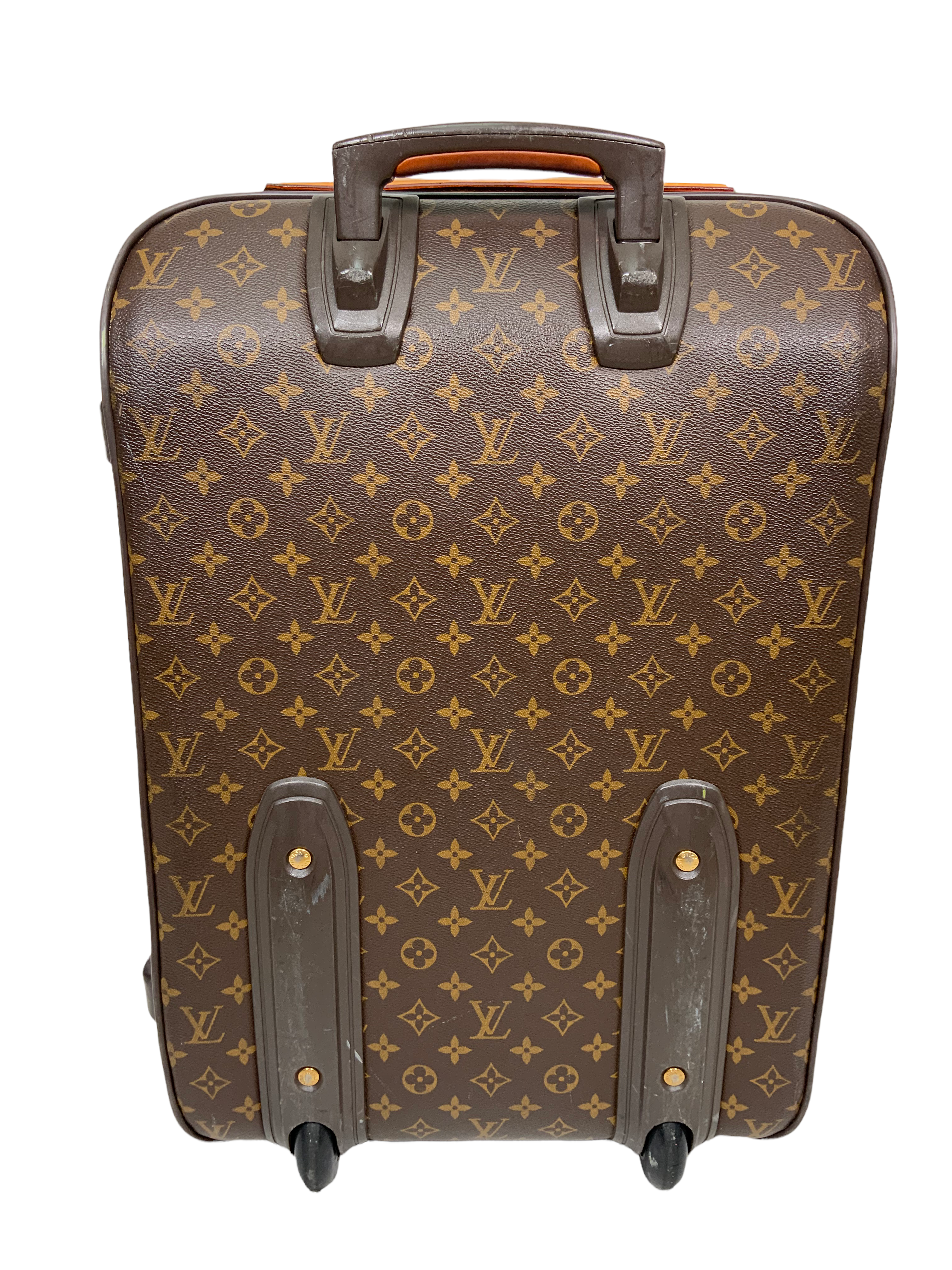 Louis Vuitton Pegase 50 Monogram Canvas Rolling Suitcase - Luxury Spinner Luggage for Business Travel & Vacation | Durable Carry-On Bag for Airplane & Train Trips