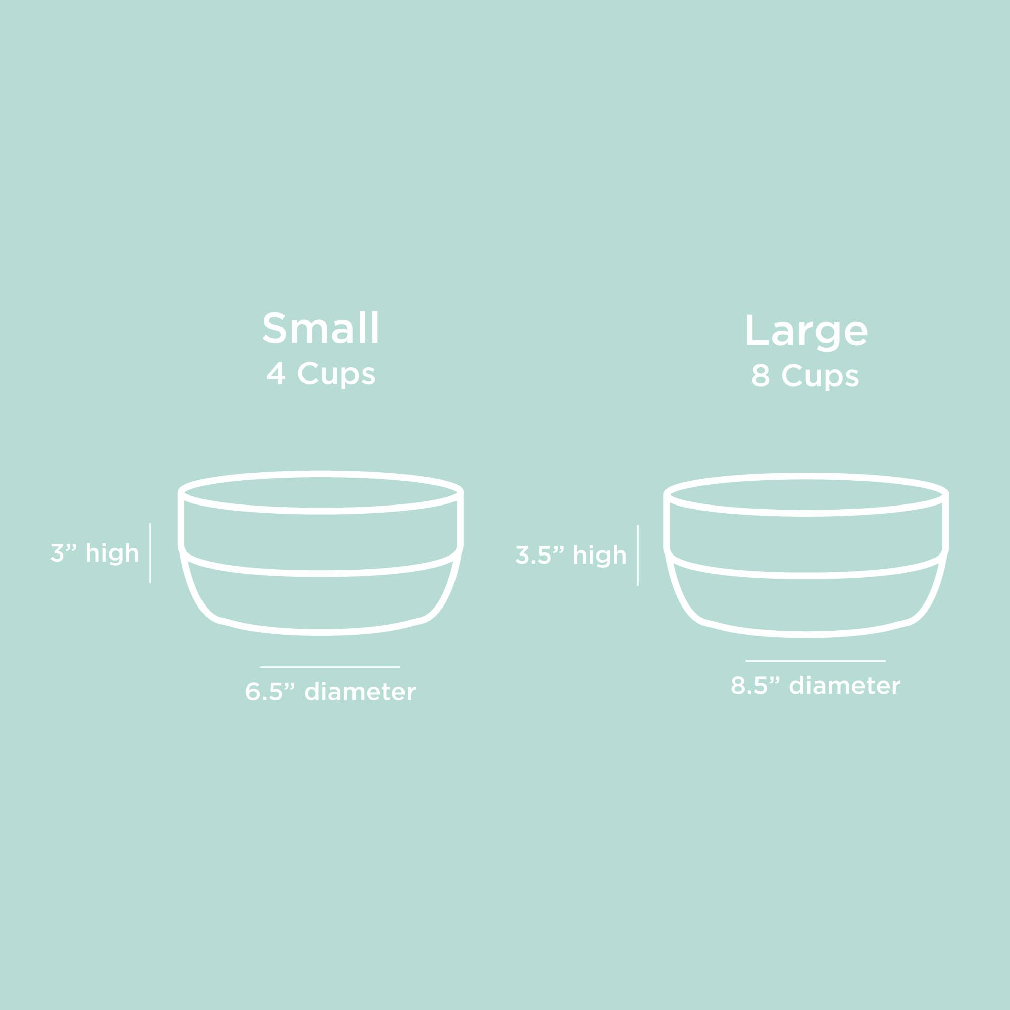 Waggo Ceramic Non-Slip Dog Bowl with Rubber Base for Small & Large Breeds - Heavyweight Pet Food Dish, Anti-Skid Design, Dishwasher Safe (Small, Light Grey) - Perfect for Home, Travel & Outdoor Feeding