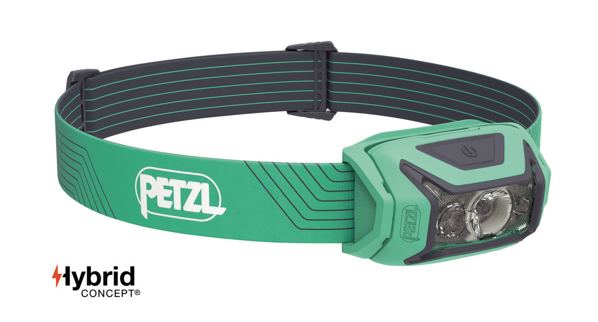 Actik Headlamp - Rechargeable LED Headlight with Green Light for Camping, Hiking & Outdoor Adventures