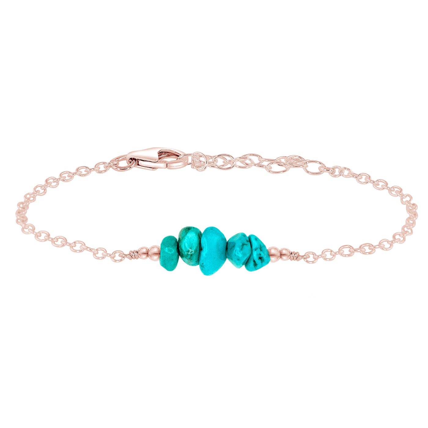 Turquoise Chip Bead Bar Bracelet for Women – Handmade Boho Jewelry for Everyday Wear & Special Occasions