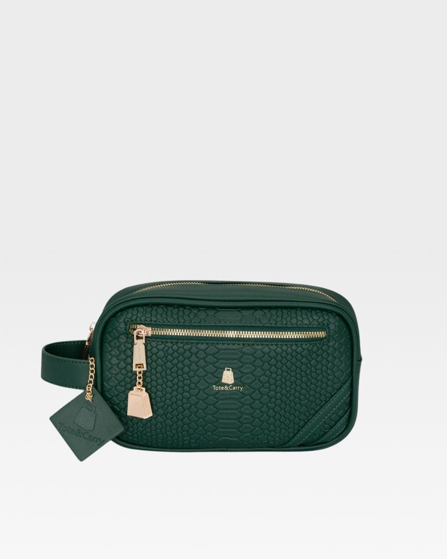 Apollo 1 Premium Travel Toiletry Bag - Waterproof Emerald Green Cosmetic Organizer for Men & Women | Perfect for Airplane Carry-On, Gym, Camping & Business Trips
