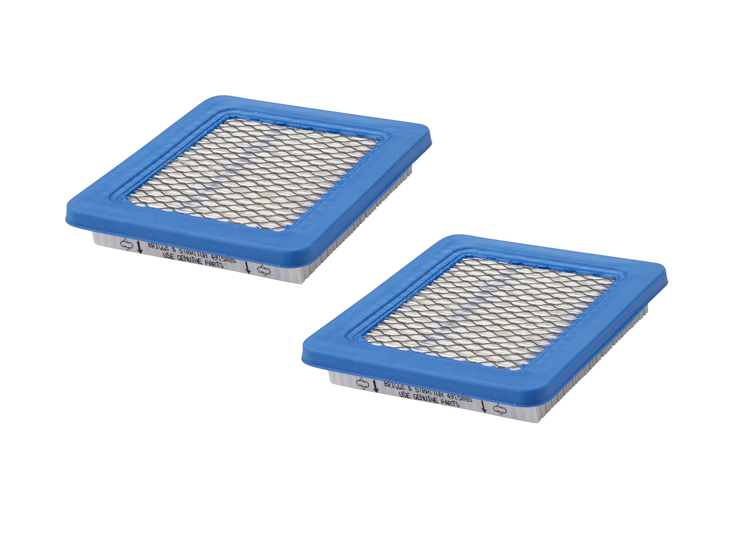 2 Pack Genuine Briggs & Stratton 491588S Air Filter - Replaces 399959 OEM - Compatible with Lawn Mowers, Tractors & Outdoor Power Equipment