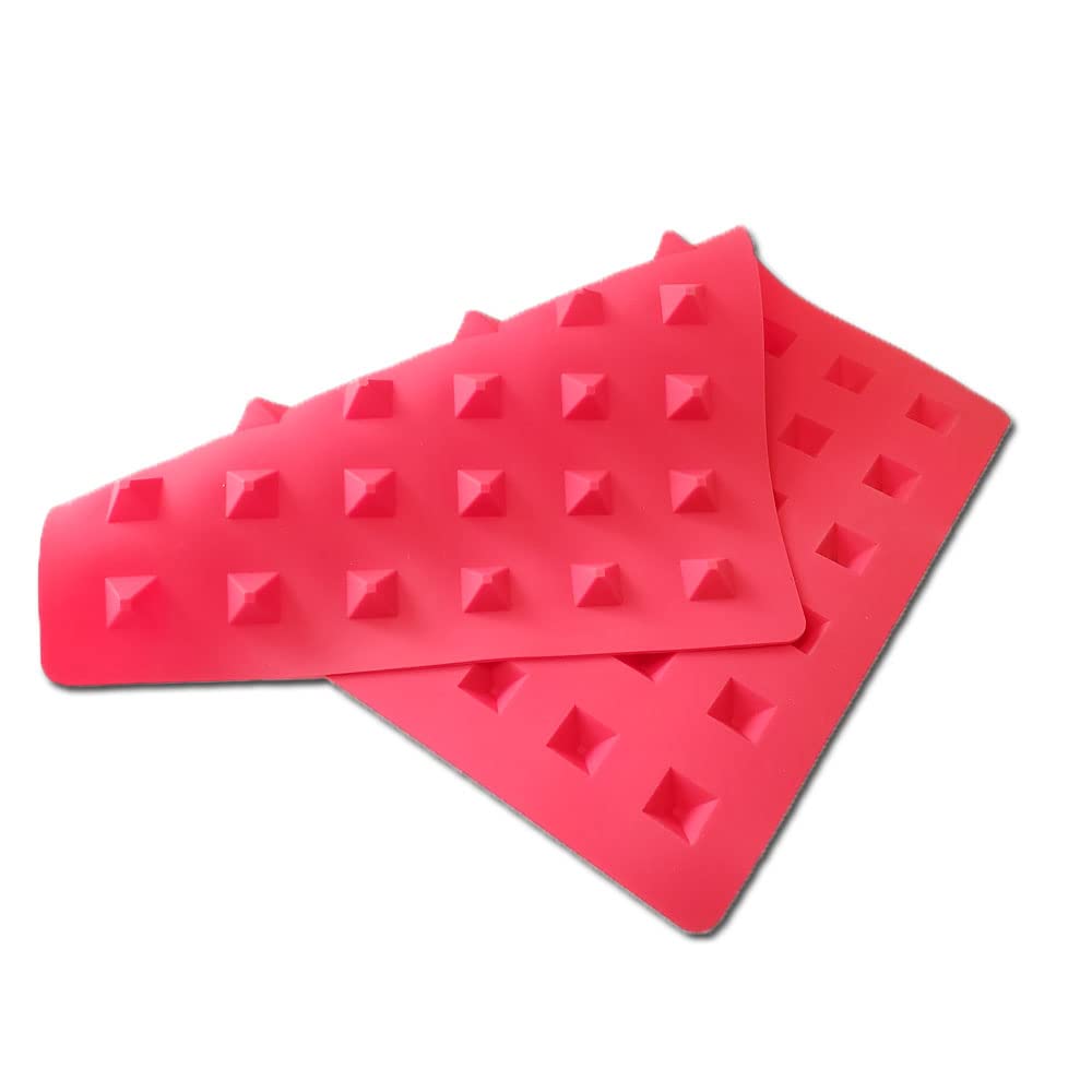 Mini Pyramid Candy Mold for Edible Gummies & Chocolate - 54 Cavities Silicone Mold by Truffly Made | Perfect for DIY Candy Making, Baking Decorations & Party Treats