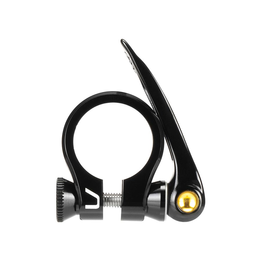 ARISE Ozon QR Seatpost Clamp 25.4mm Black - Quick Release Bike Seat Clamp for Mountain & Road Bikes - Secure & Easy Height Adjustment for Cycling Comfort