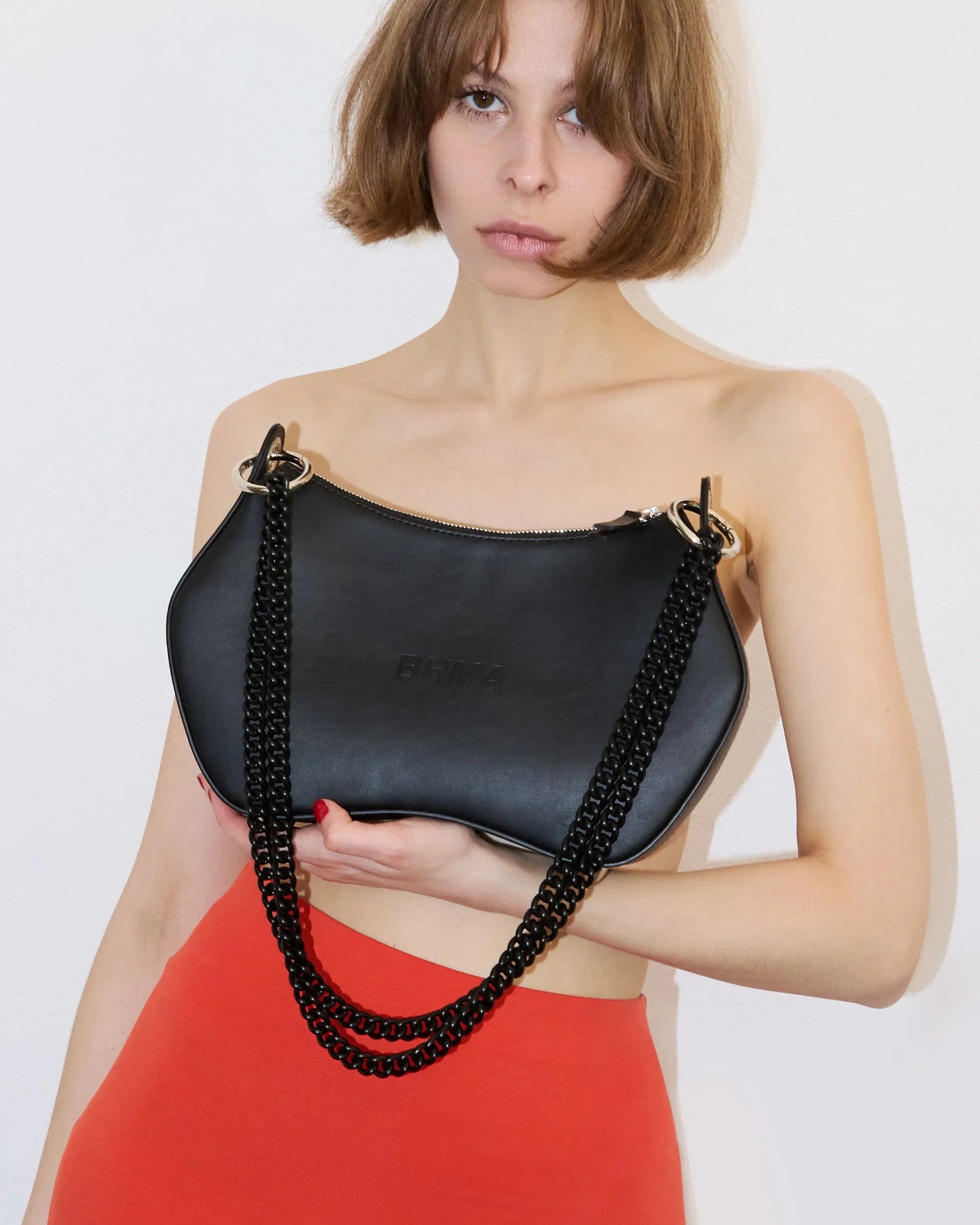 Vegan Corn Leather Crossbody Bag for Women | Noir BHMA Black Purse | Stylish & Eco-Friendly Handbag for Daily Use, Travel & Shopping