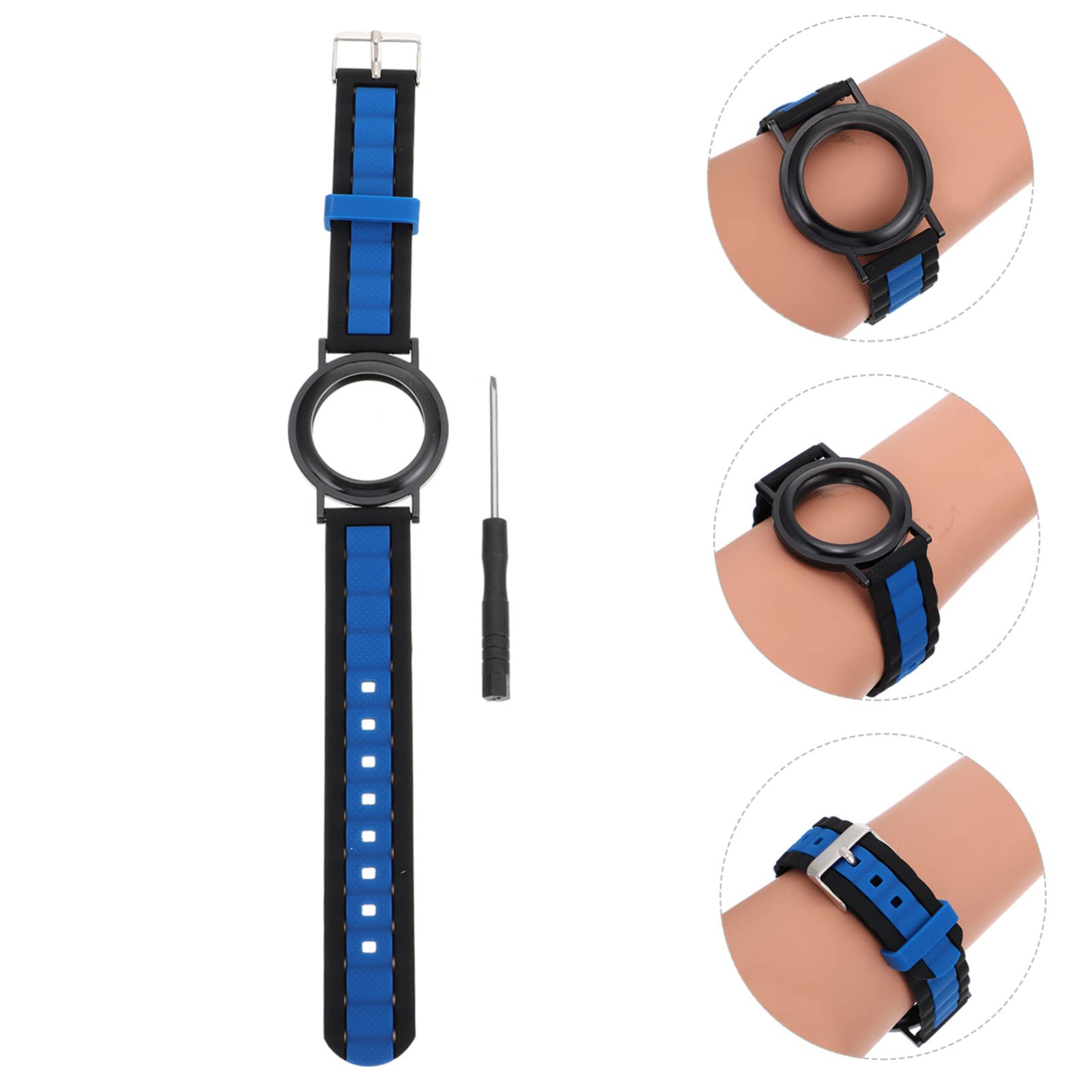 ARTIBETTER 2-Pack Silicone Watch Band Cover - Durable Replacement Strap for Fitness Trackers & Smartwatches - Perfect for Running, Swimming & Daily Wear