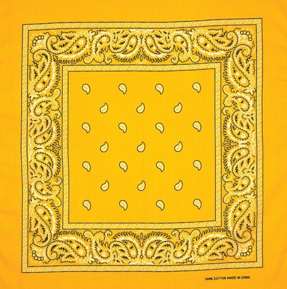 Premium Gold Bandanas for Men & Women - Fashionable & Versatile Headwear for Outdoor Activities, Sports, and Everyday Style