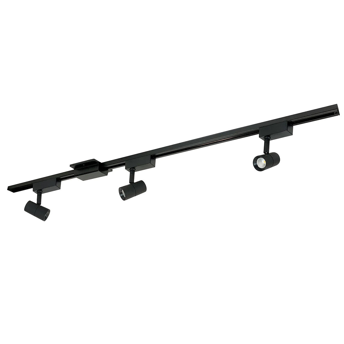 Aiden 4ft 3-Light LED Track Lighting Kit - 30W 2400 Lumens 3000K Warm White - Adjustable 25° / 43° Beam Angle - Black Finish - Perfect for Kitchen, Living Room & Retail Spaces