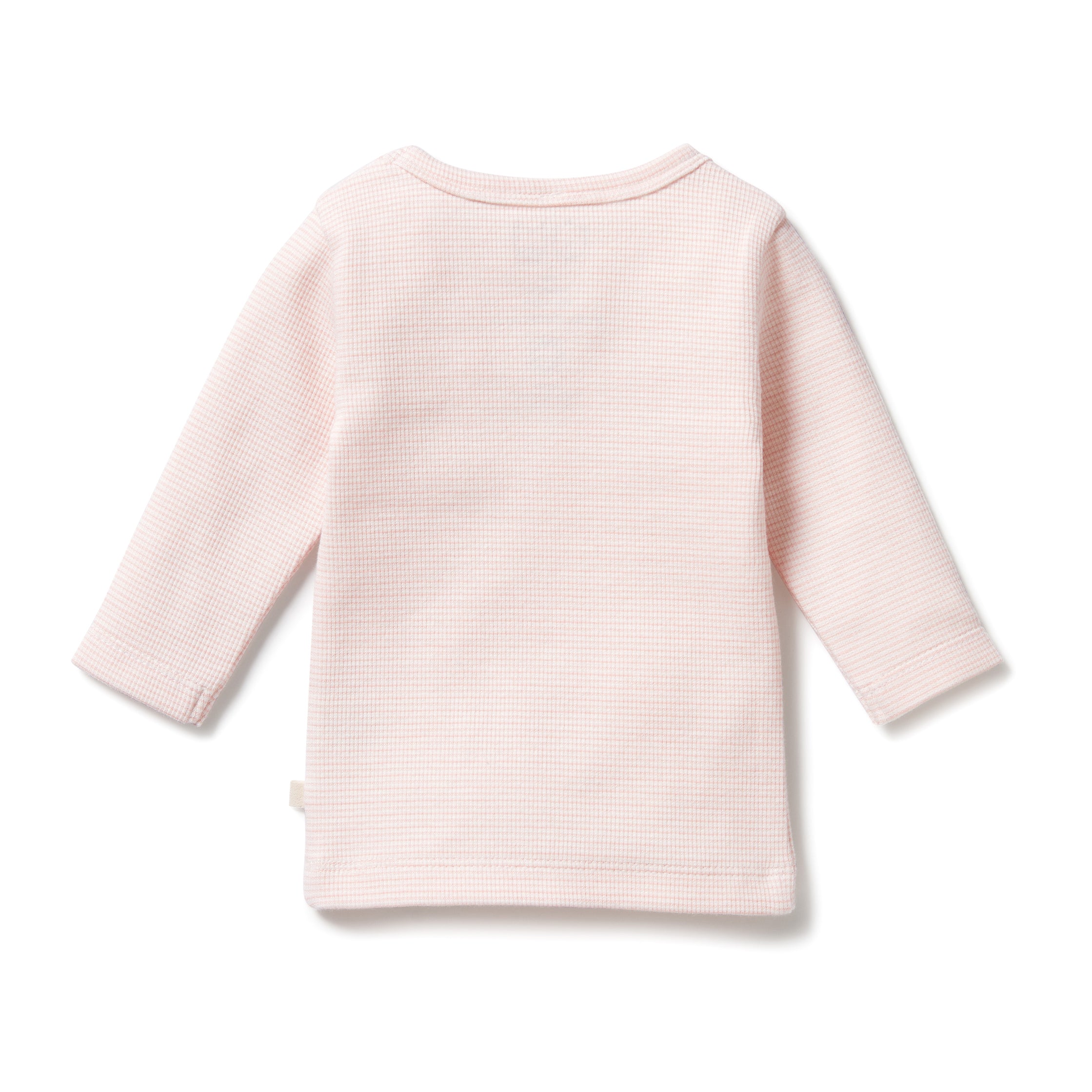 Organic Striped Ribbed Long Sleeve T-Shirt for Women - Comfortable Casual Wear for Fall & Winter