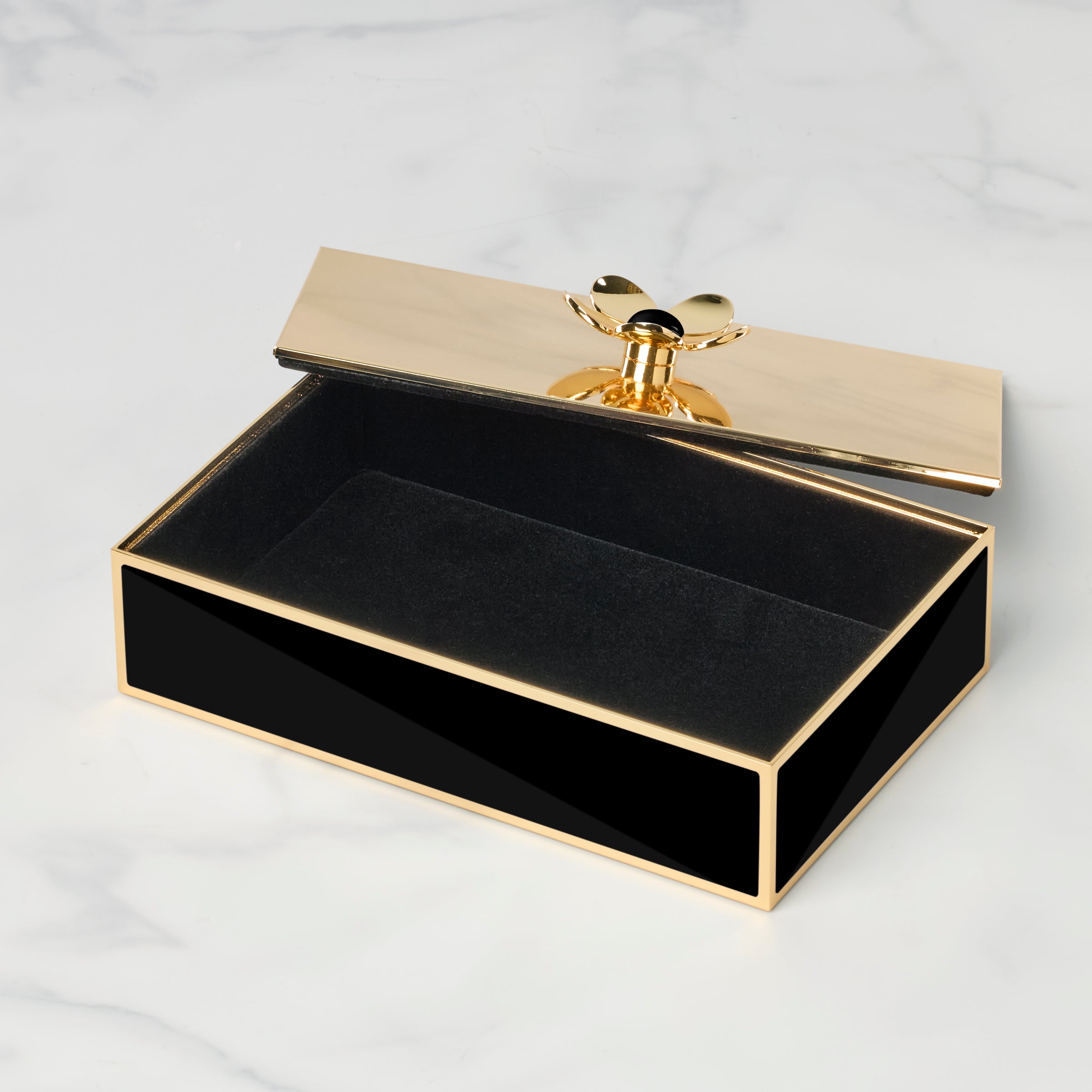 Make It Pop Large Floral Box in Black - Perfect for Gift Wrapping, Wedding Decor & Home Organization