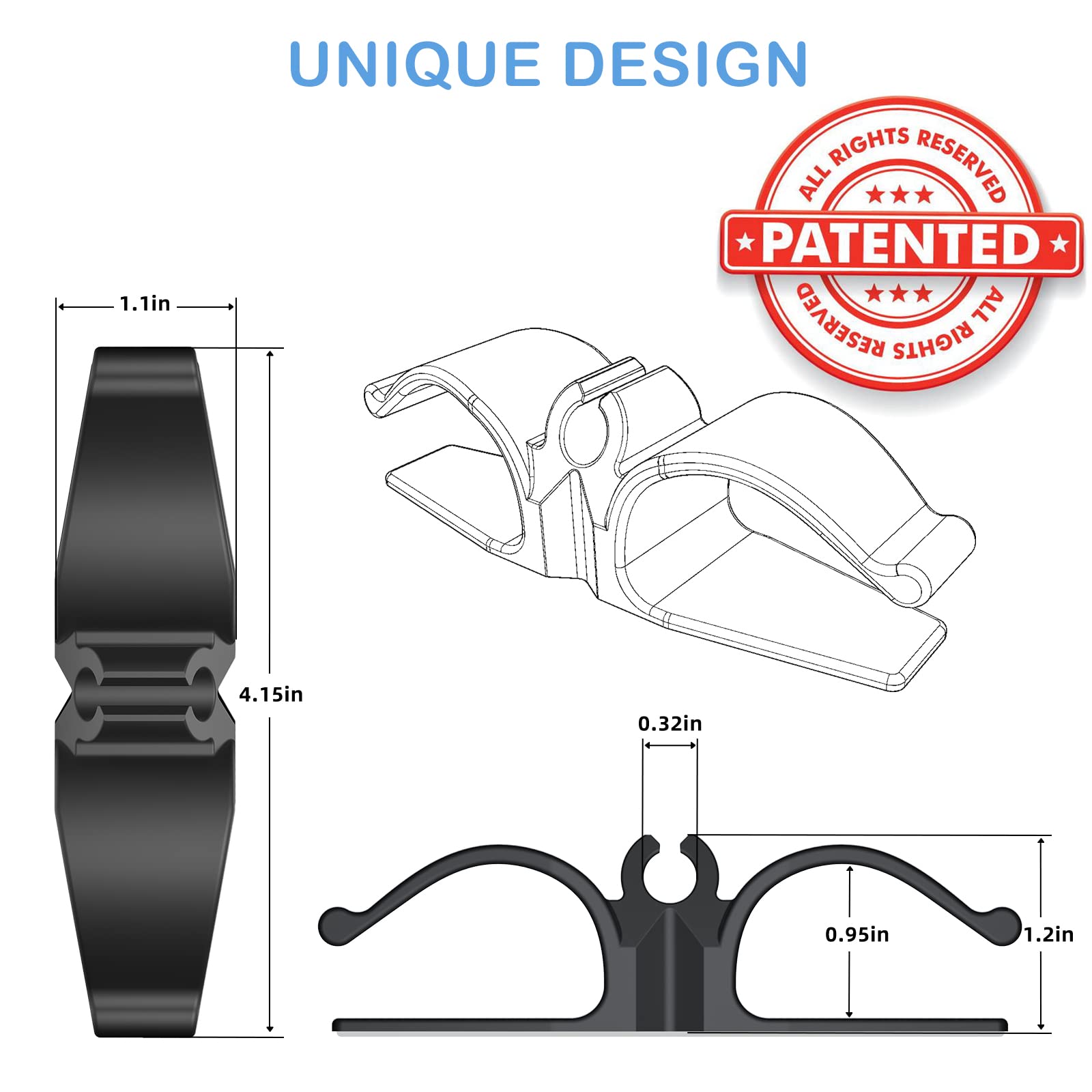 8 Pack Upgraded Cord Organizer for Kitchen Appliances - Stick On Wire Wrapper for Mixers, Coffee Maker, Pressure Cooker | Keep Cords Tidy & Safe in Home or Office