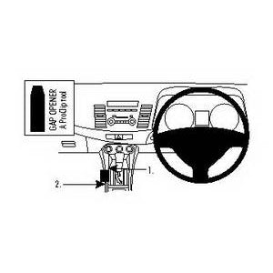 ClicOn No Holes Console Dash Mount for Mitsubishi Lancer (2008-2017) - Secure Phone Holder for Hands-Free Driving & GPS Navigation