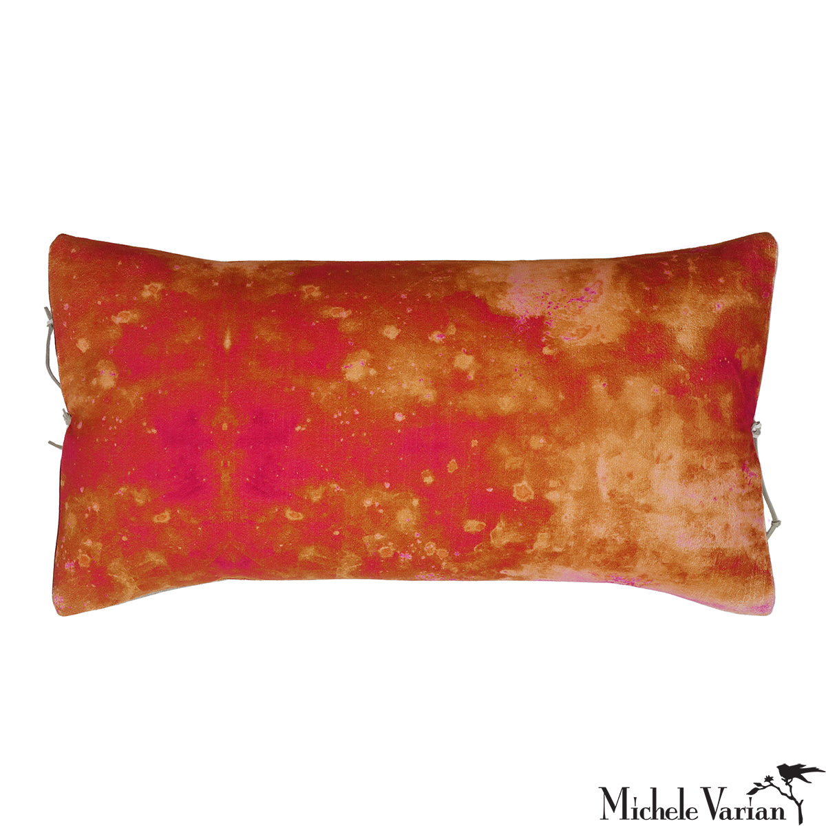 Printed Velvet Pillow Cloudy Amber 12x22 - Soft Decorative Throw Pillow for Sofa, Bed & Home Decor - Perfect for Living Room, Bedroom & Nursery