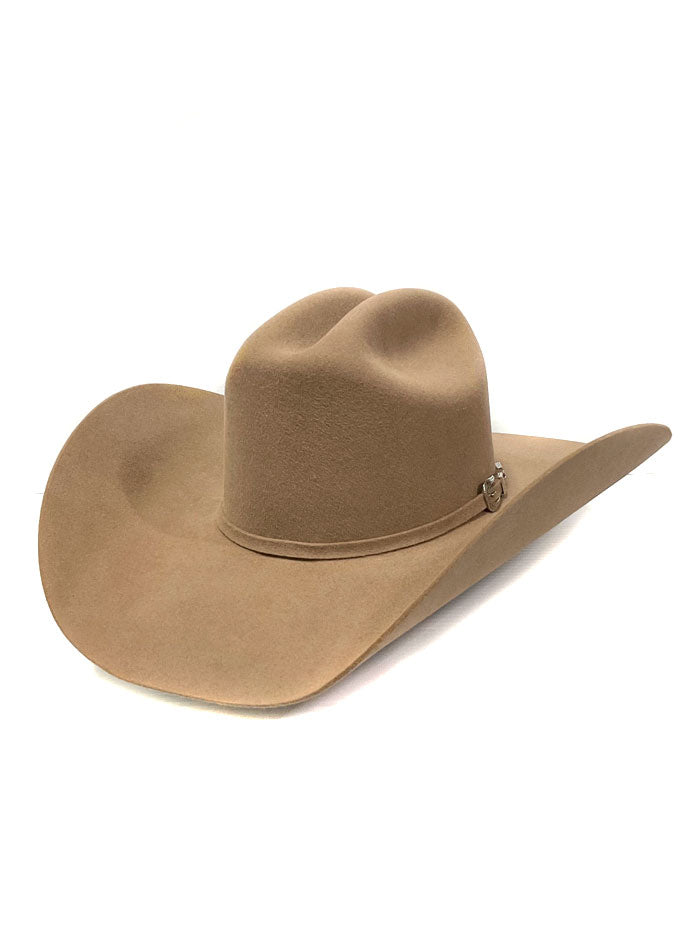 Justin JF0657DYLA Dylan 6X Fur Felt Cowboy Hat in Fawn - Western Style Bent Rail Design for Rodeo, Ranch Work & Country Fashion