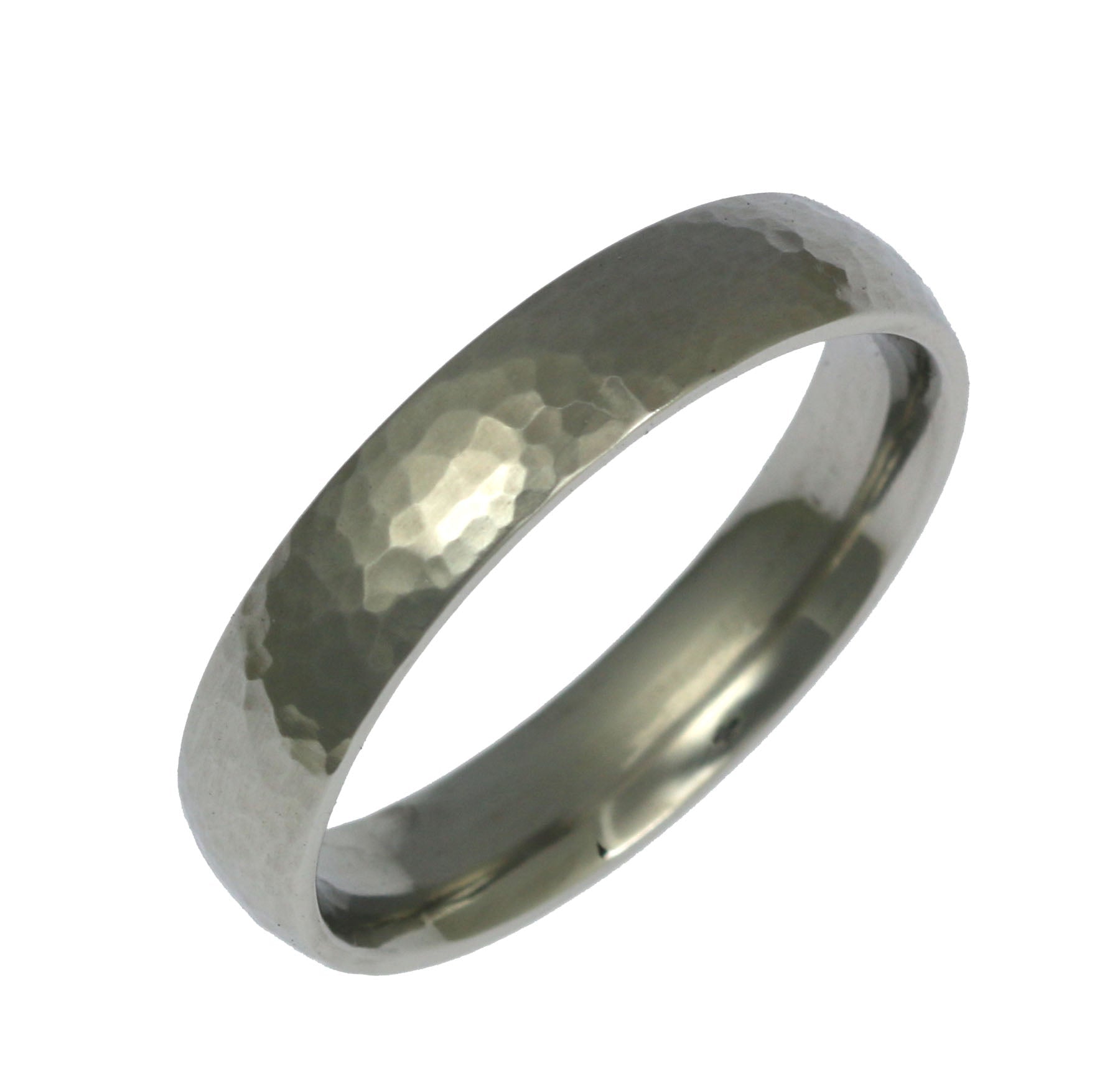 5mm Hammered Comfort Fit Stainless Steel Men's Wedding Band Ring - Durable & Hypoallergenic Jewelry for Grooms, Anniversary Gifts & Everyday Wear