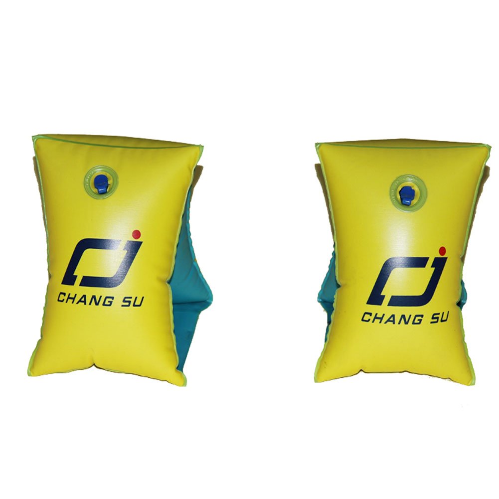 Swim Training Arm Bands - Adjustable Roll-Up Floatation Devices for Kids & Adults (Yellow) | Perfect for Swimming Lessons, Water Safety & Pool Exercises
