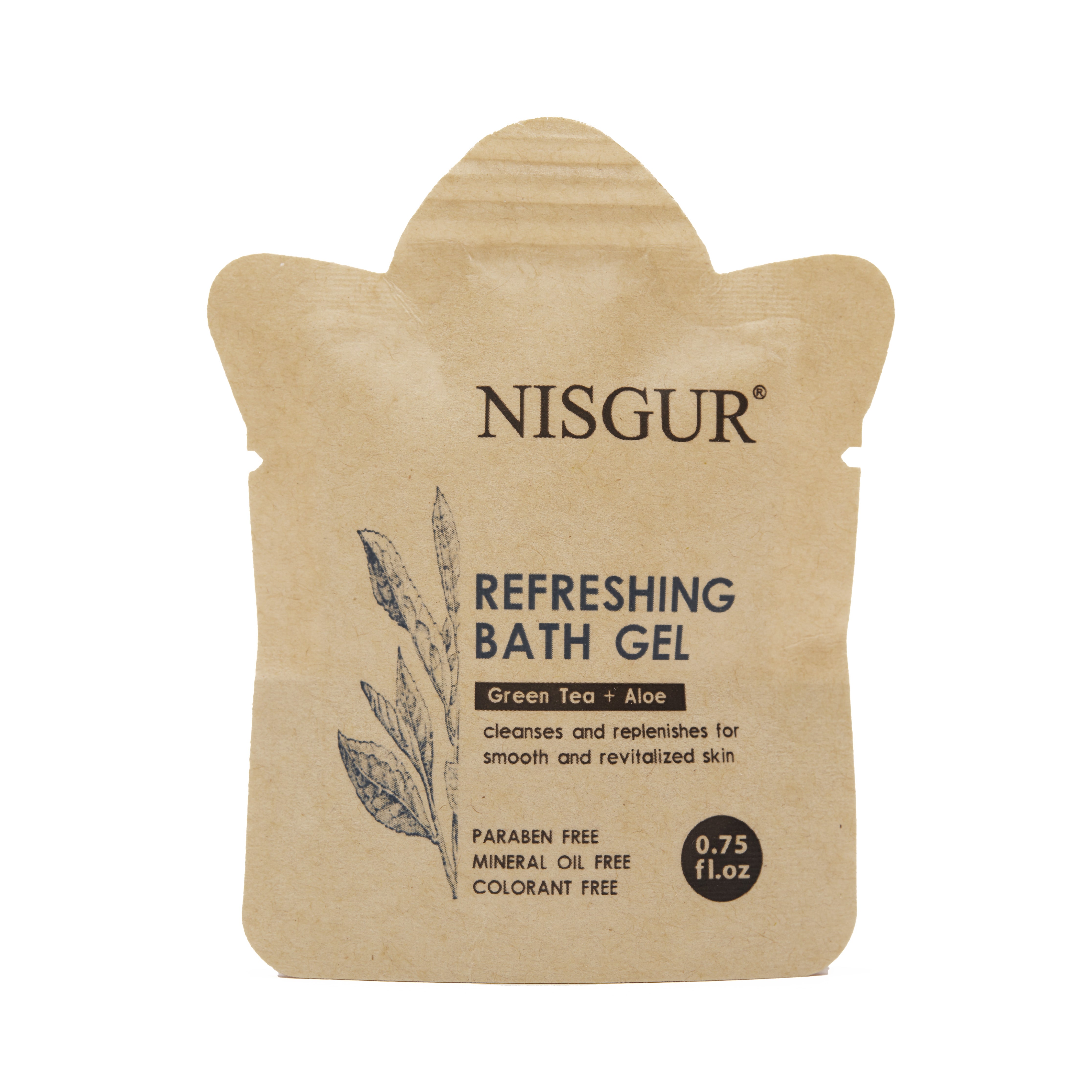 100 / 200 Pack Bulk Hotel Body Wash Travel Size 0.75oz - Aloe & Green Tea Extract in Eco-Friendly Kraft Paper Pouches | Perfect for Hotels, Gyms, Spas & Travel Toiletries
