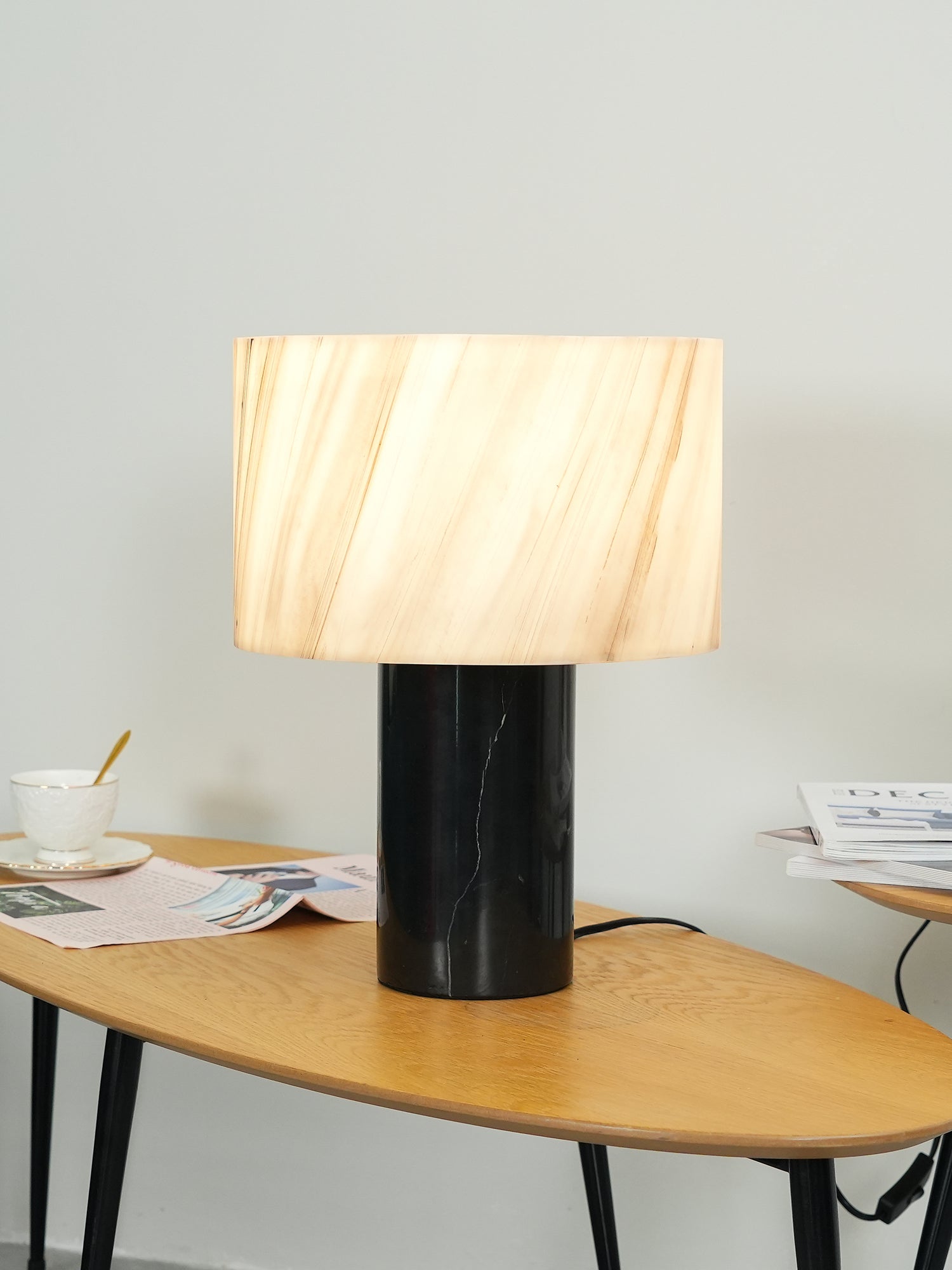 Modern Biso Table Lamp - Adjustable LED Desk Light for Home Office, Bedroom & Study - Energy Efficient Reading Lamp with Touch Control & USB Port