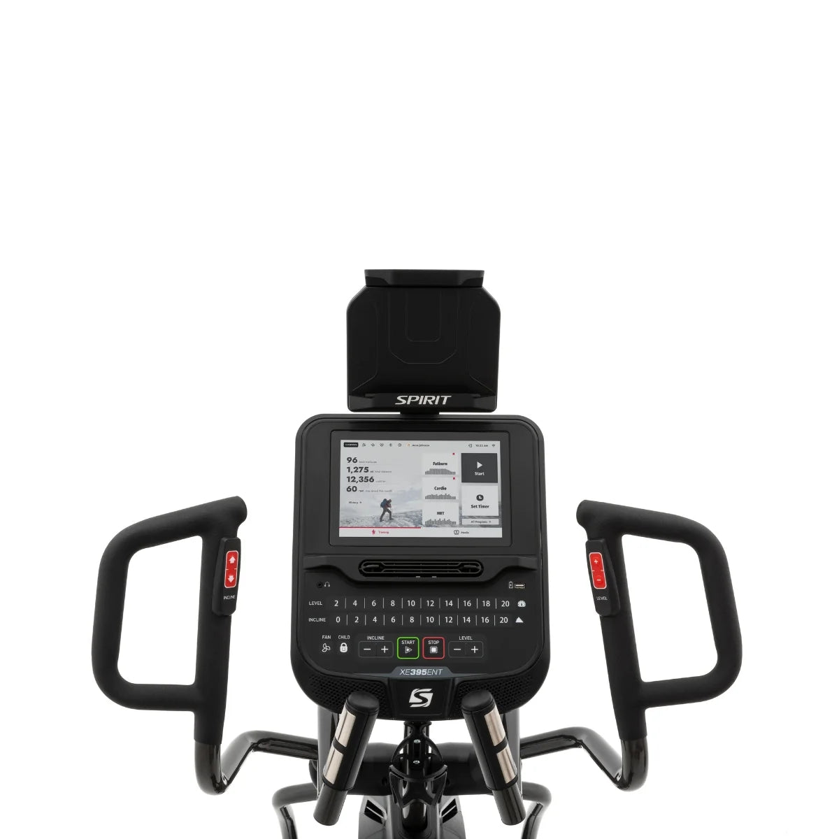 Spirit XE395ENT Elliptical Machine - Home Gym Equipment with Entertainment Features for Cardio Workouts & Fitness Training | Perfect for Home Use, Commercial Gyms & Personal Training Studios