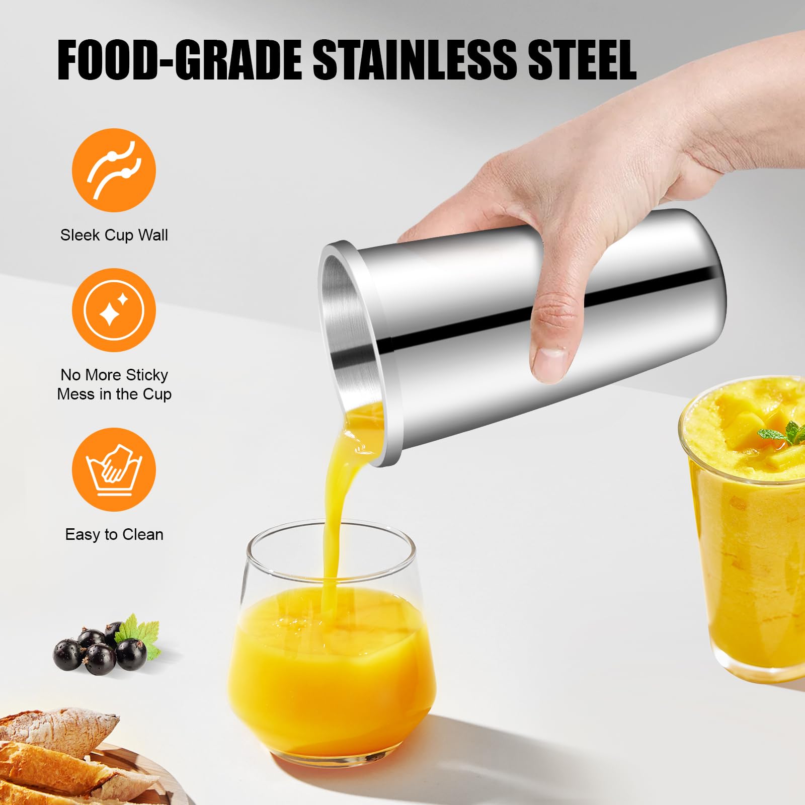 Commercial Electric Milkshake Maker - 110V 18000RPM Stainless Steel Drink Mixer with 2-Speed Control for Smoothies, Shakes & Malt Drinks - Perfect for Restaurants, Cafes & Home Bars