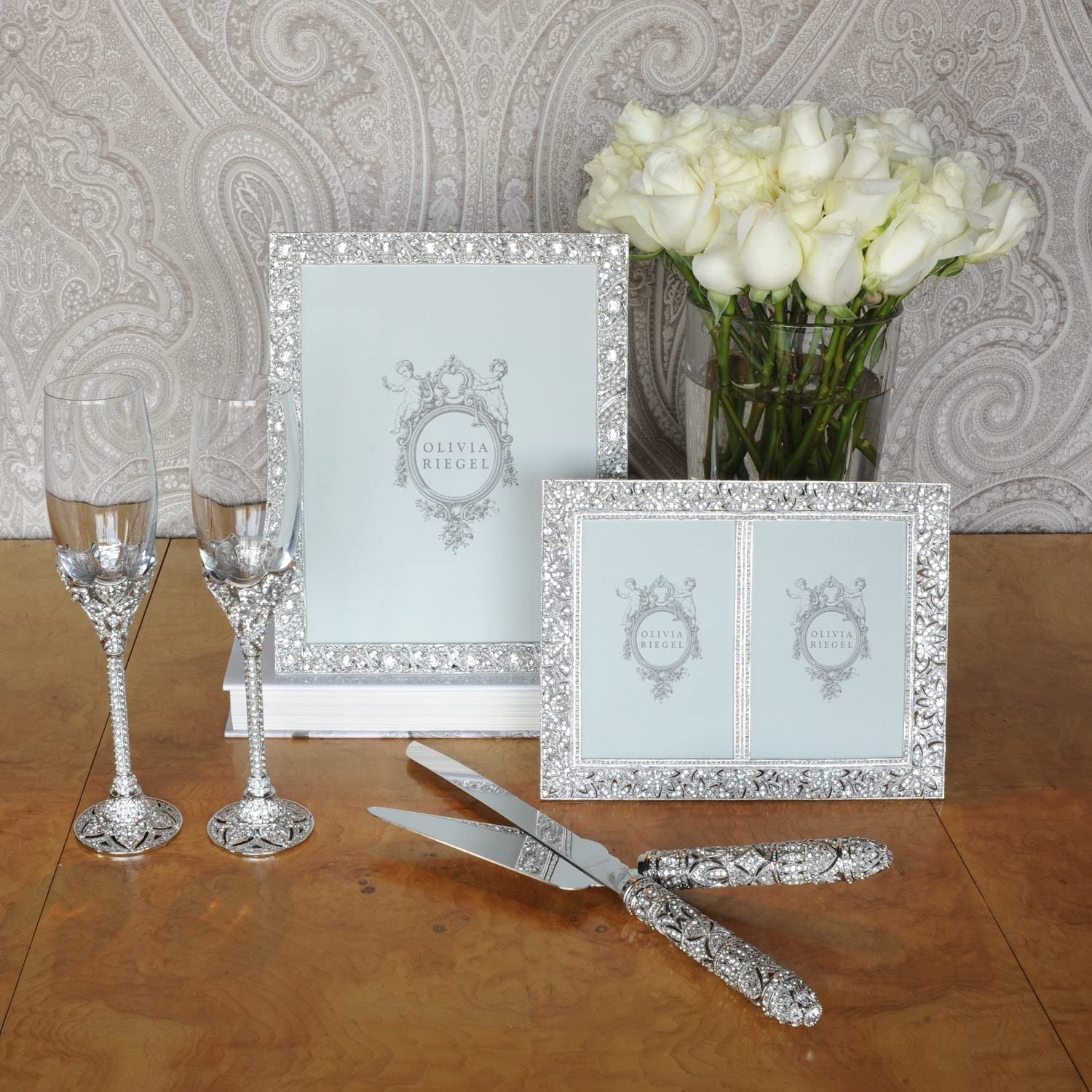Olivia Riegel Windsor Wedding Dessert Serving Set - Elegant Cake Knife and Server for Bridal Showers, Anniversaries, and Special Celebrations
