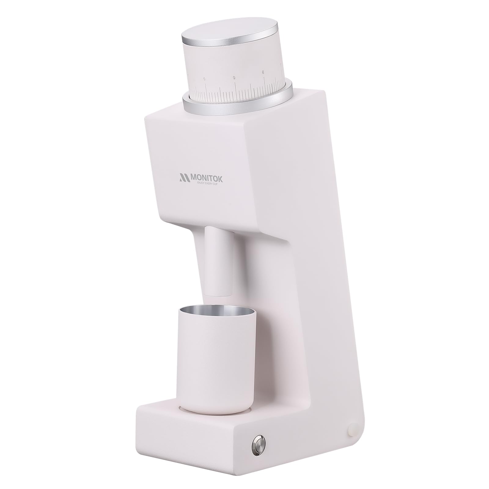 Electric Coffee Grinder for Espresso, Drip & Cold Brew - White C1 | Home & Cafe Use