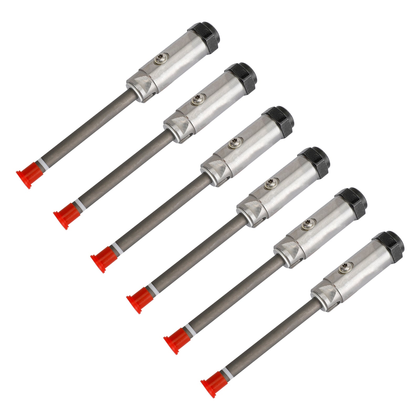 1/6 Sets 4W7018 Diesel Fuel Injector Pencil Nozzle for Caterpillar 3406B Engine - Replacement Part for Heavy-Duty Truck & Equipment Repair