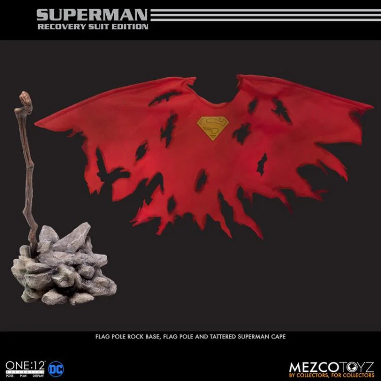Superman: Recovery Suit Edition DC Comics One:12 Collective Mezco Action Figure – Premium Collectible for Display, Gifts & DC Fans