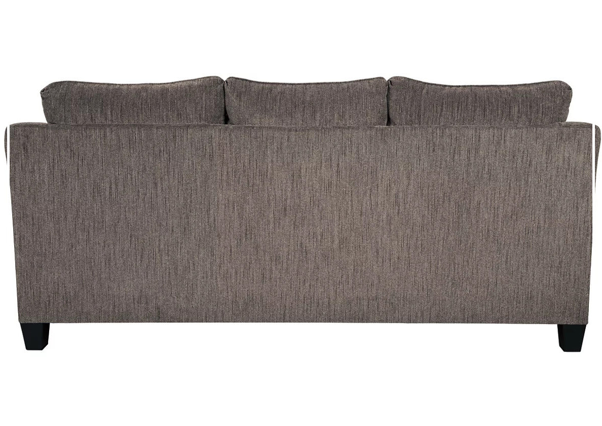 Gio Italia Naldini Sleeper Sofa in Slate Brown - Convertible 3-Seater Couch Bed for Small Spaces & Guest Rooms