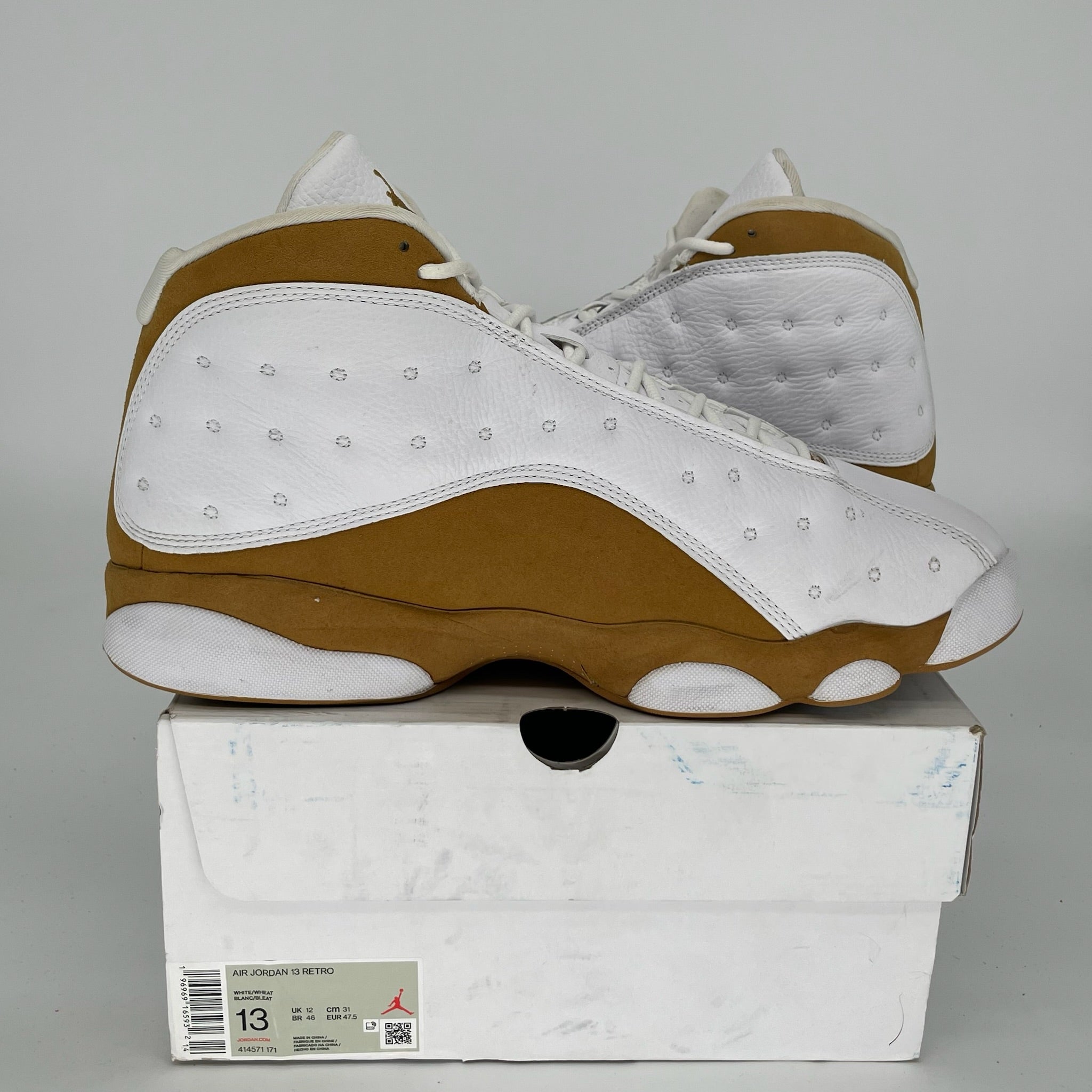 AIR JORDAN 13 Retro Wheat Basketball Shoes Men's Size 13 - Style Code 414571-171 | Authentic Sneakers for Casual Wear & Street Fashion
