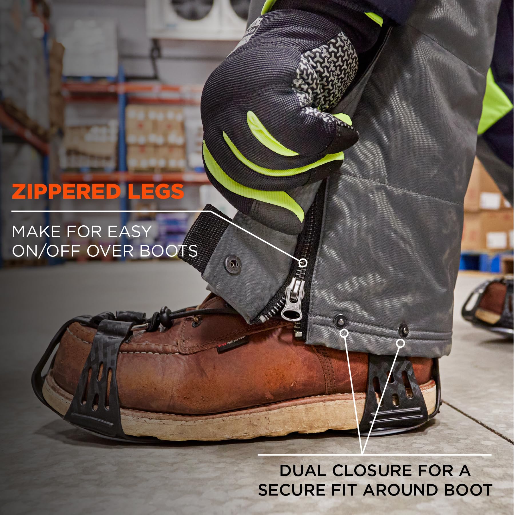 Ergodyne Unisex-Adult Insulated Freezer Coveralls - Heavy Duty Cold Weather Workwear for Freezer Workers, Meat Packers & Winter Outdoor Jobs